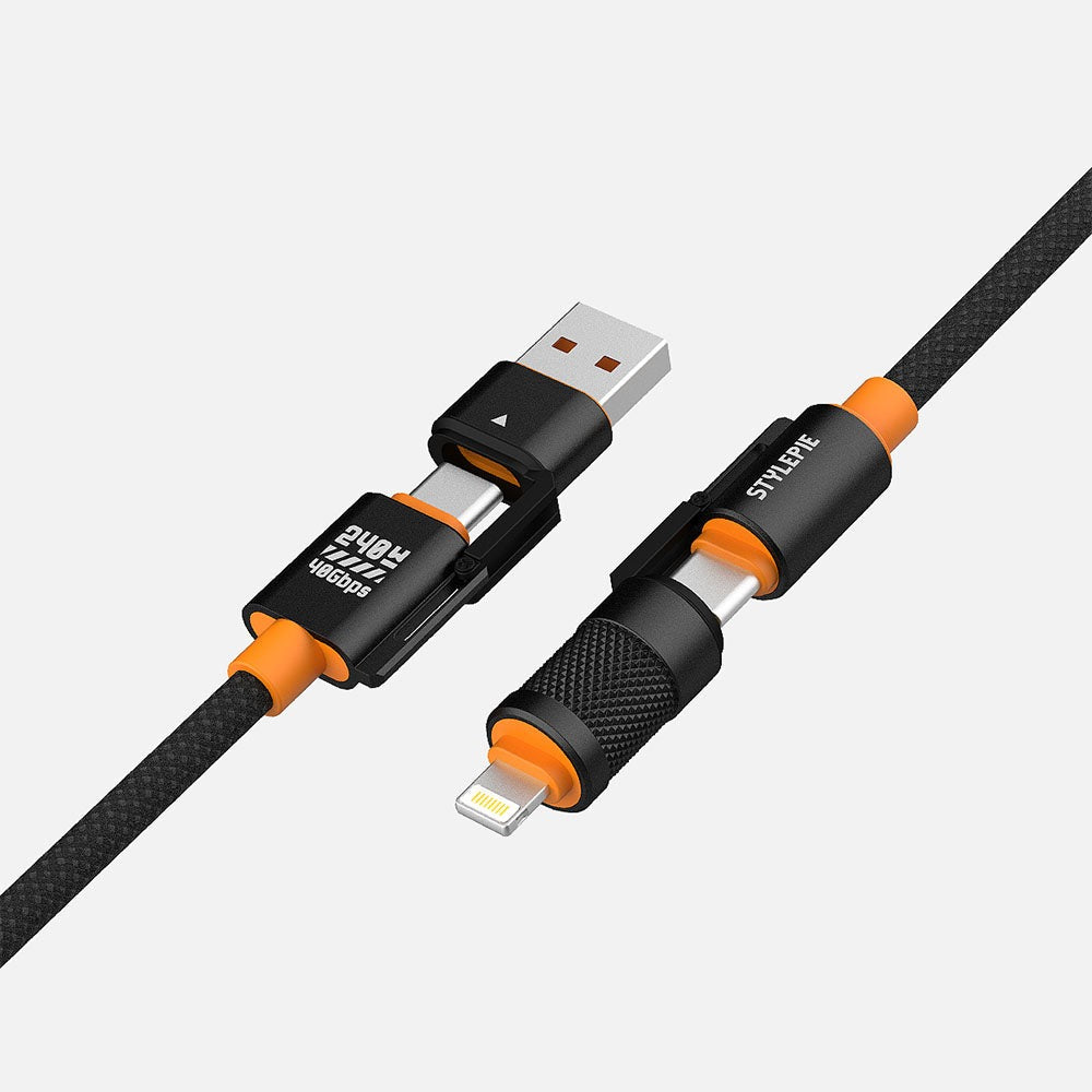 STYLEPIE C74-U2 240W 4 in 1 Fast Charge Data Cable Ultra Edition USB4 Gen3, PD3.1, 1.2m