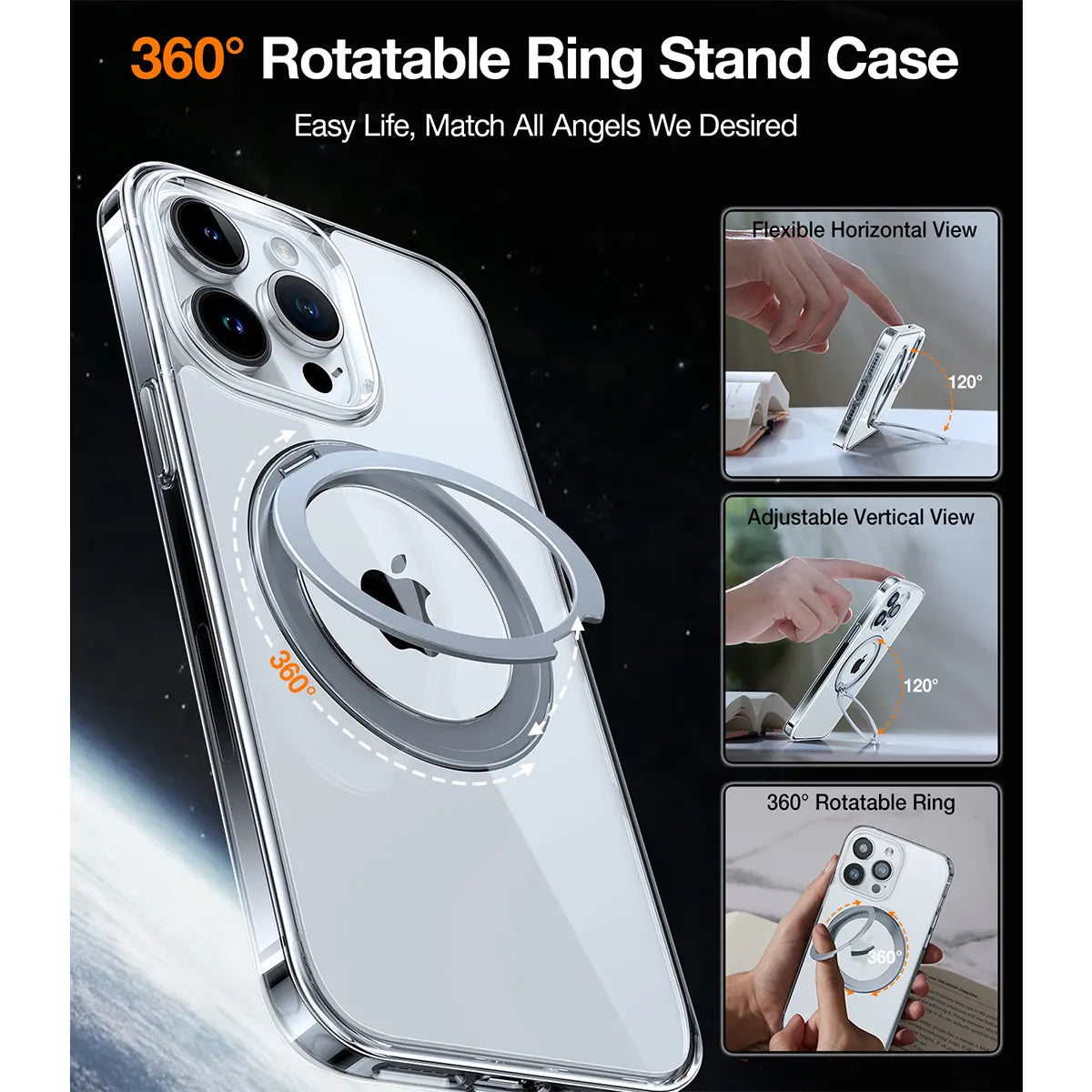 TORRAS Magnetic UPRO™ Ostand Pro Series Case for iPhone 15 Pro 6.1" / 15 Pro Max 6.7" (Restock ETA 28 Oct)