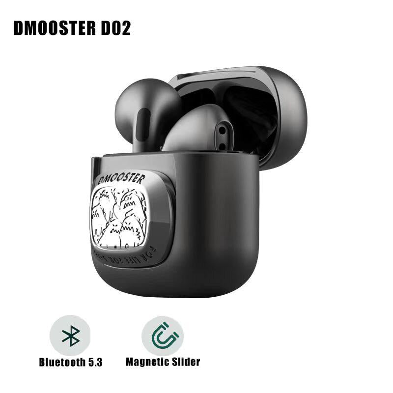 O2W SELECTION DMOOSTER D02 Metallic Casing Bluetooth Earphones, Sliver
