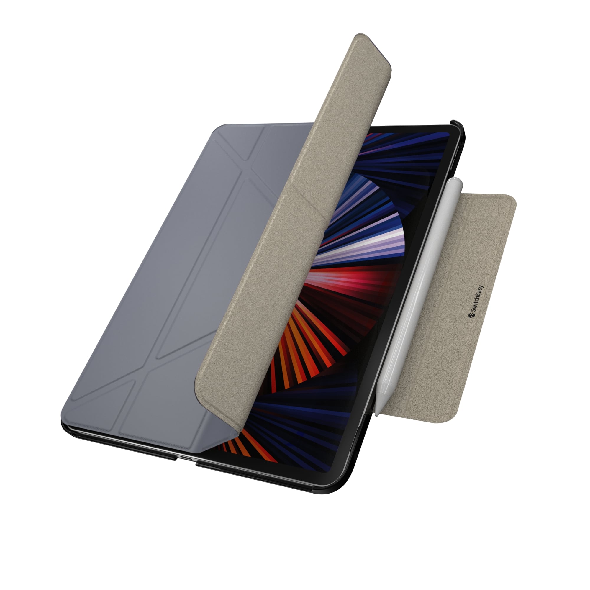 SwitchEasy Origami Protective Case for iPad Pro 11" & 13" M4 (2024) Foldable Folio Cover with Stand, Magnetic Attachment, Slim Lightweight Design