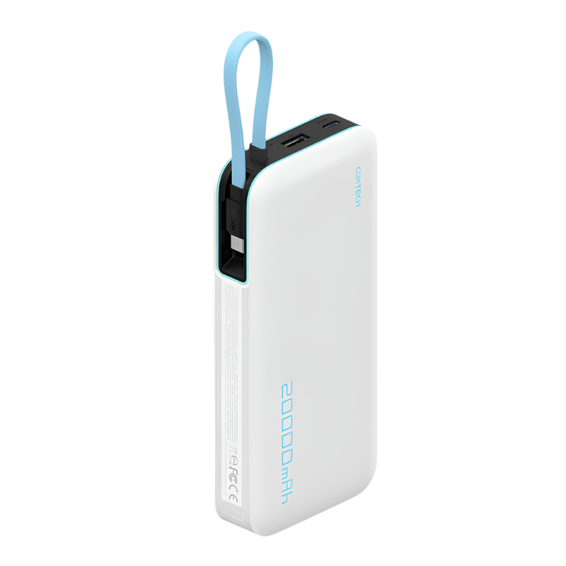 O2W SELECTION CUKTECH PB200N 55W 20000mAh Power Bank with Built-in Cable