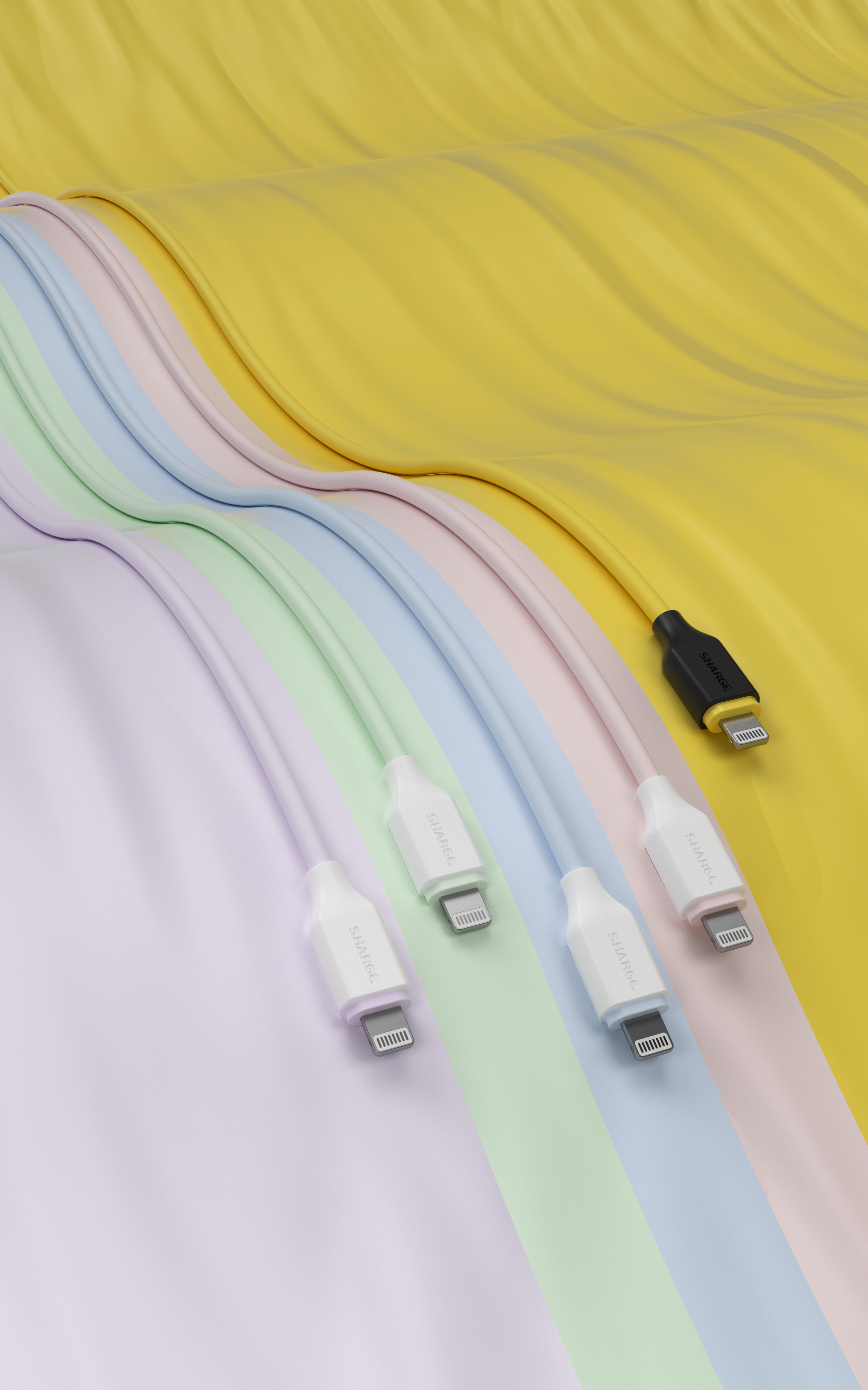 Shargeek USB-C to Lightning MFI Highly-elastic Silicone Cable 1.2M