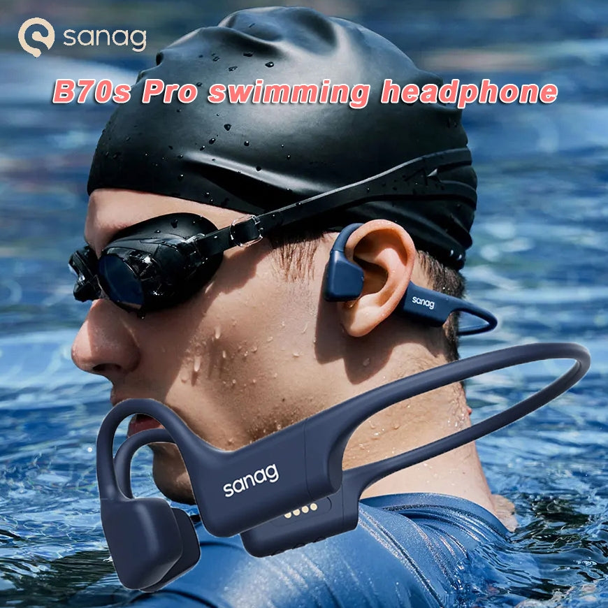 O2W SELECTION SANAG S-B70SPro(32G) Open-Air Bone Conduction Sport Wireless Bluetooth Headphones