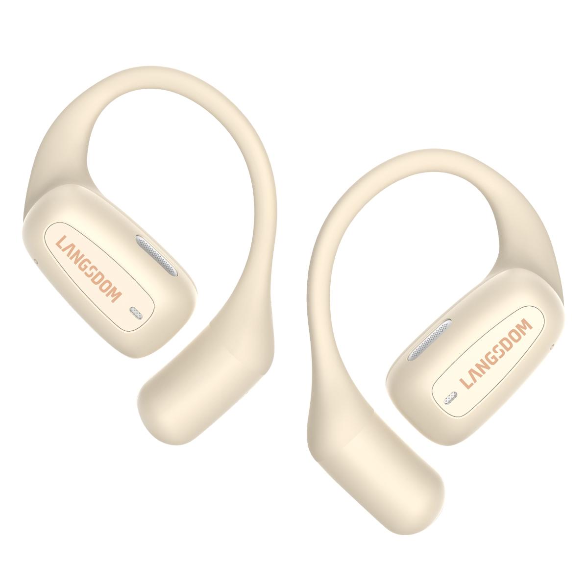 LANGSDOM AirFit TS15 Open Ear Washable Sports Bluetooth V5.4 Earbuds