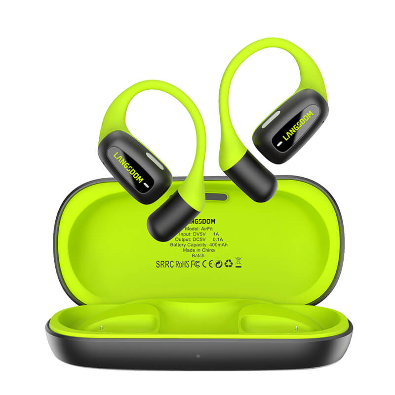 LANGSDOM AirFit TS15 Open Ear Washable Sports Bluetooth V5.4 Earbuds