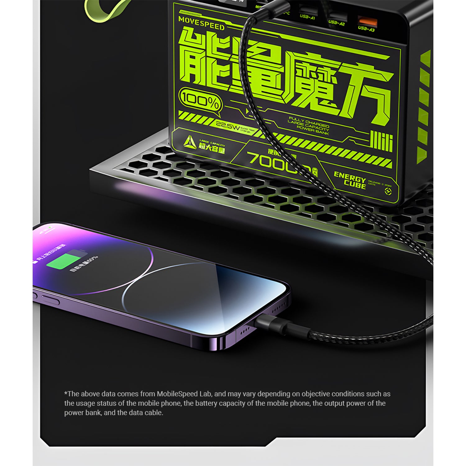 O2W SELECTION MOVESPEED Z70 Power Bank 70000mAh