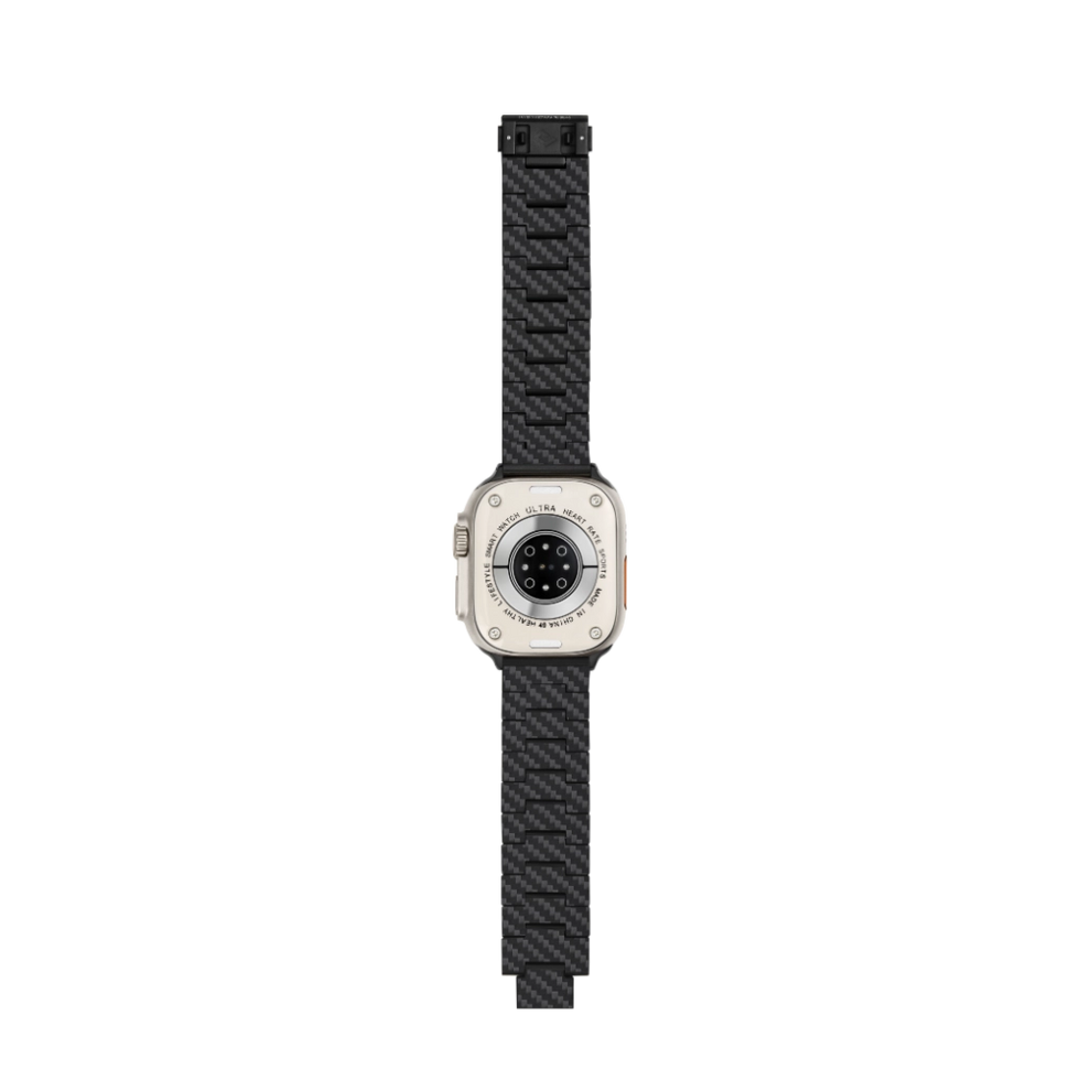 PITAKA Carbon Fiber Link Bracelet Band for Apple Watch 38/40/41 & 42/44/45/49mm