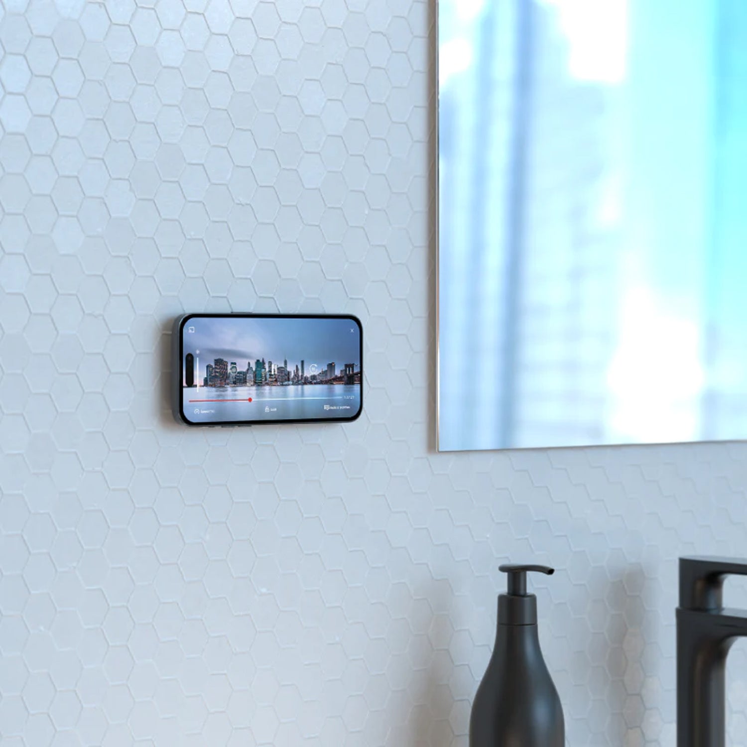 MagEasy Magnetic Wall Mount For iPhone with MagSafe, Space Gray
