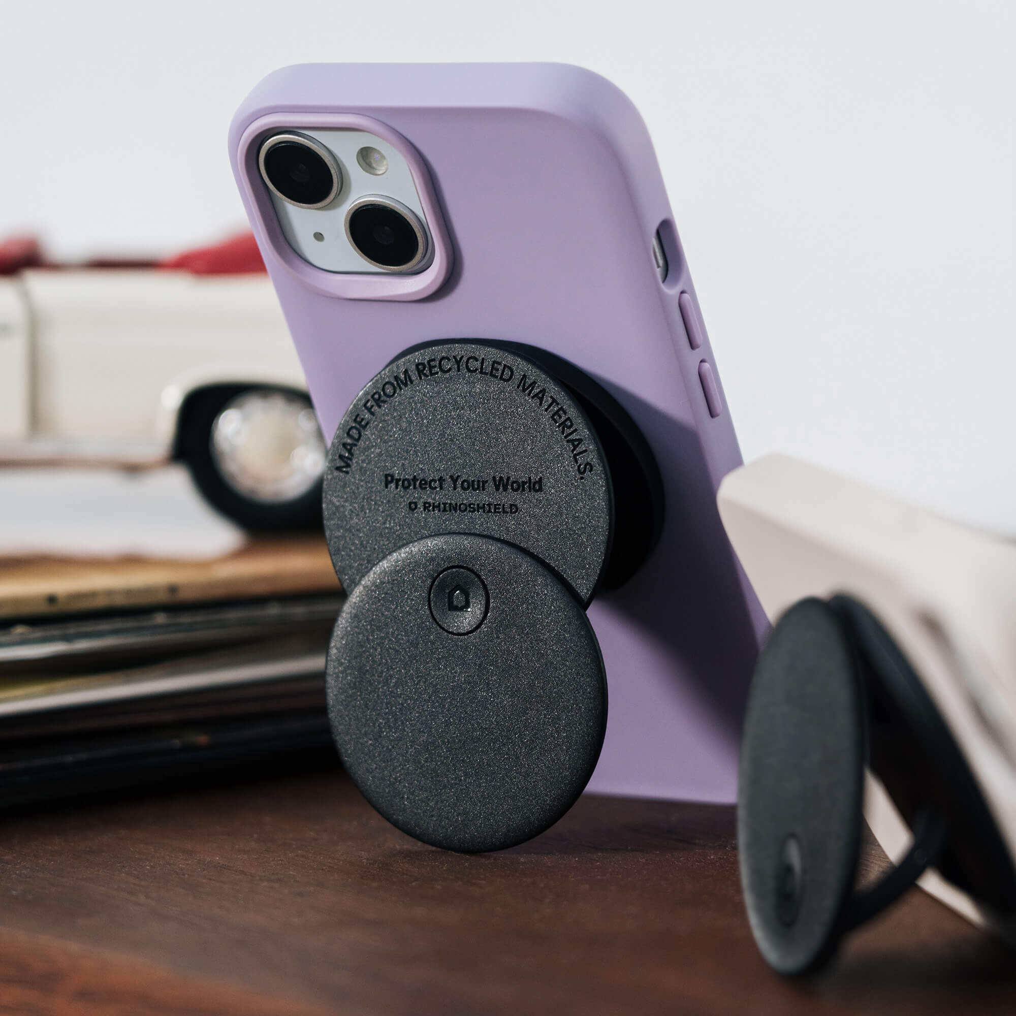 RHINOSHIELD Grip O Compatible with MagSafe | Phone Grip with Expanding Kickstand for MagSafe Phone Case