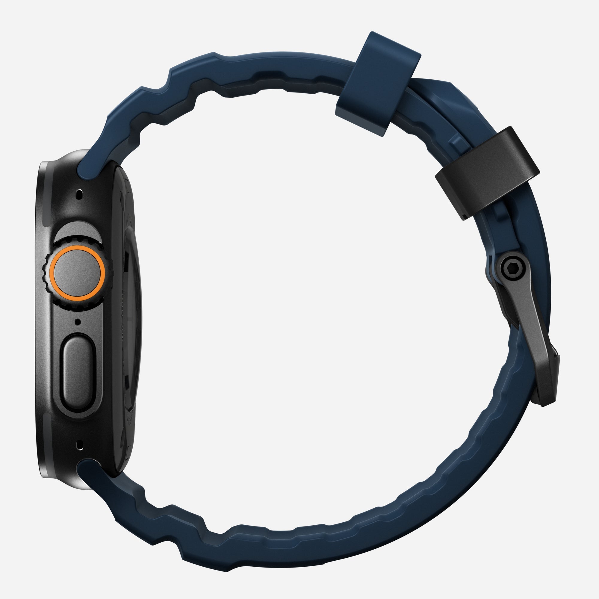 Nomad Rocky Point Waterproof  FKM Fluoroelastomer Rubber Band for Apple Watch Ultra & Ultra 2, 49mm/45mm/44mm/42mm Series 9, 8, 7, 6, SE, and All Previous Versions