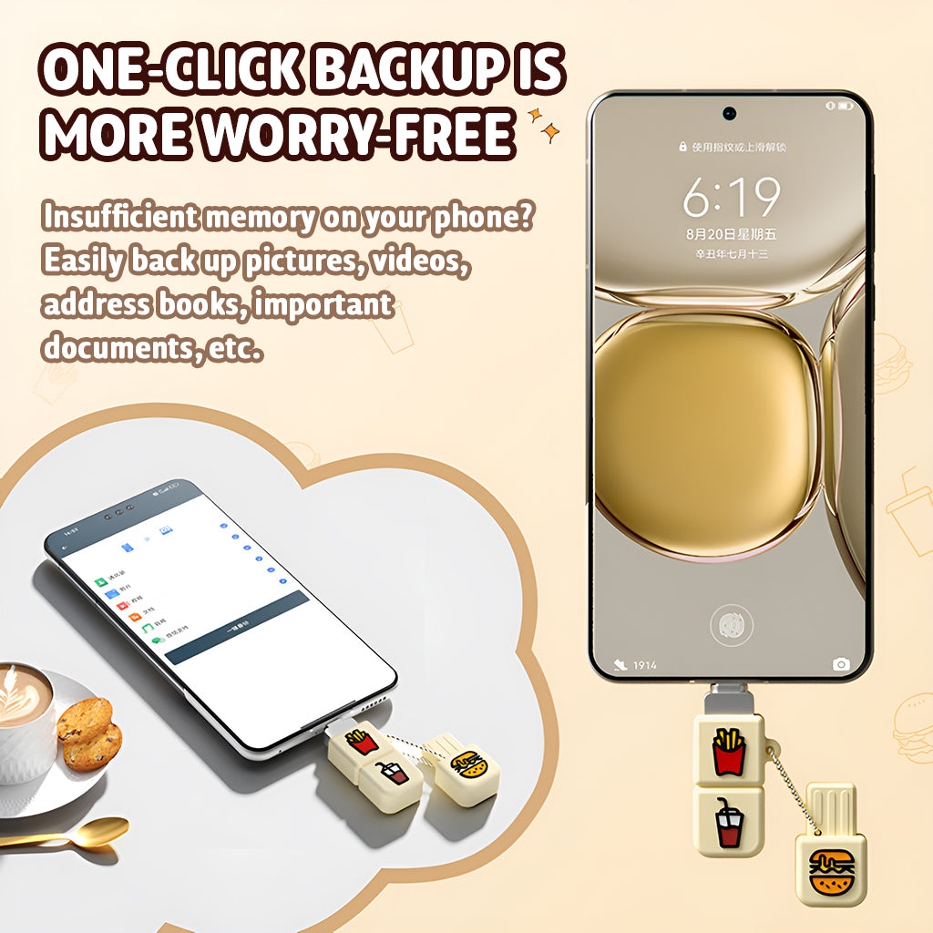 O2W SELECTION MOVESPEED Hamburger Series USB Flash Drive 128G