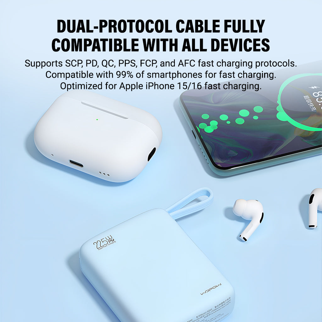 WOPOW SQ65 20000mAh Small Ice Fast Charging With Built-in Power Bank