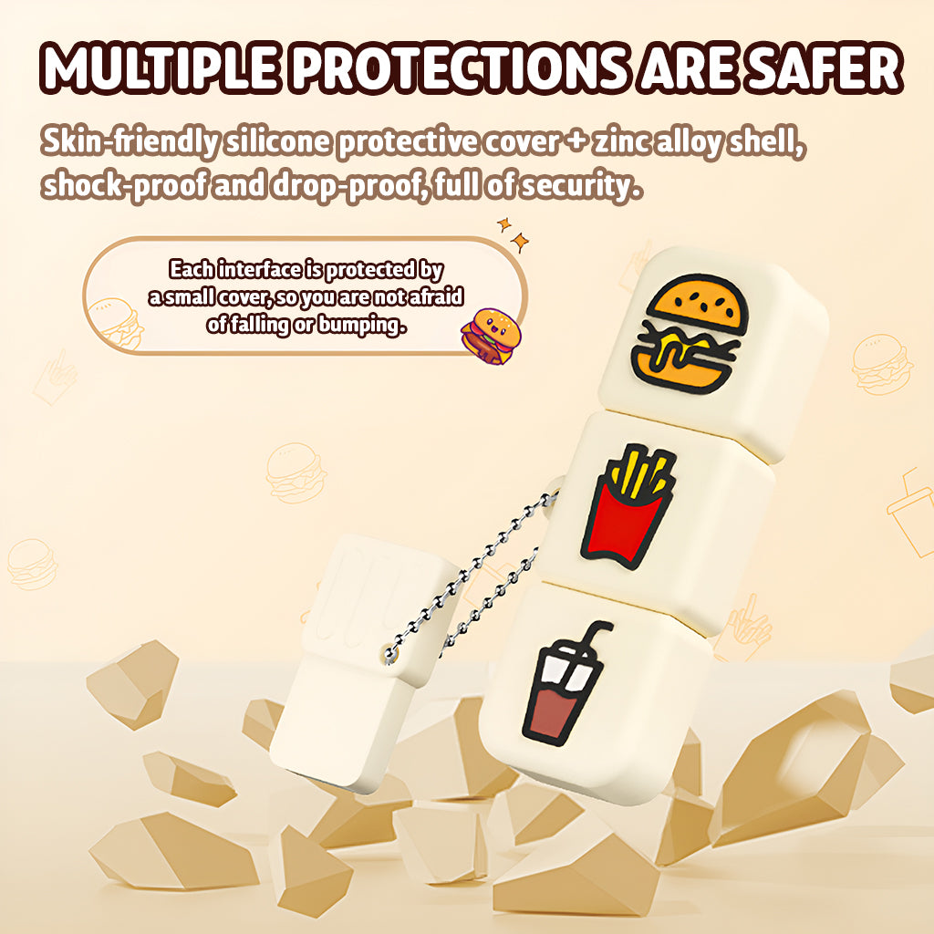 O2W SELECTION MOVESPEED Hamburger Series USB Flash Drive 128G