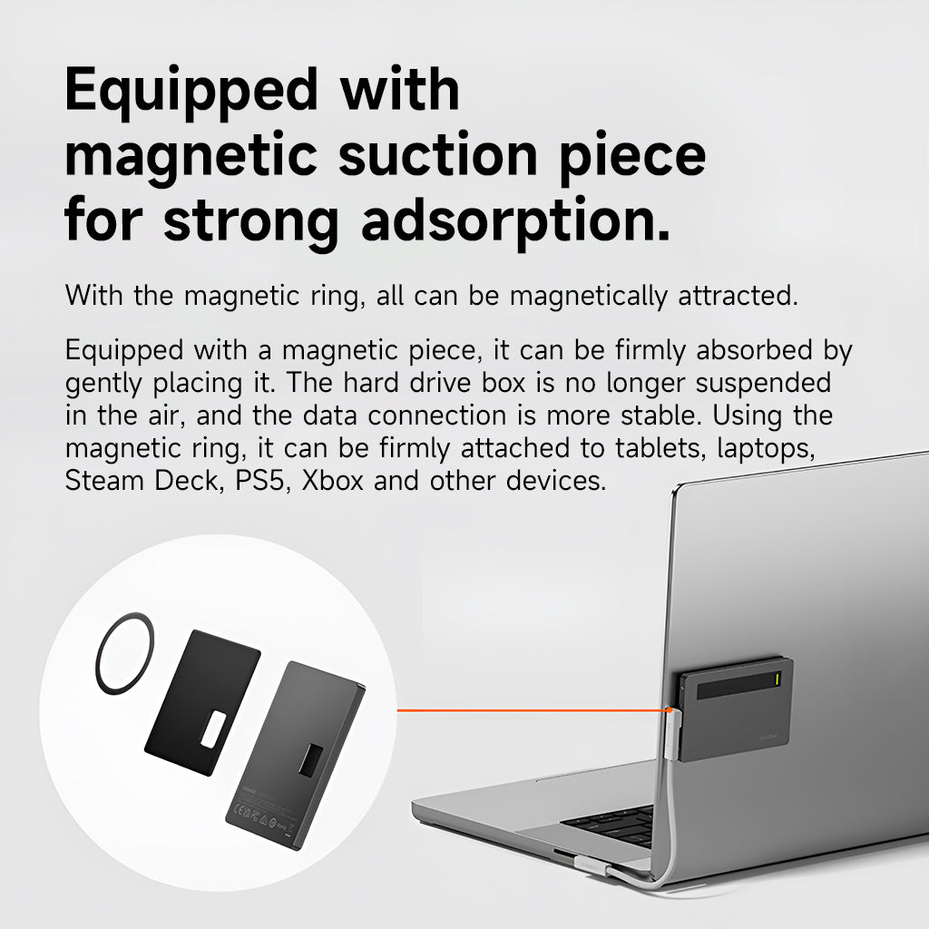 Shargeek Sharge Disk Plus M.2 NVMe SSD Enclosure with Active Cooling System Ultra-Slim Data Solution