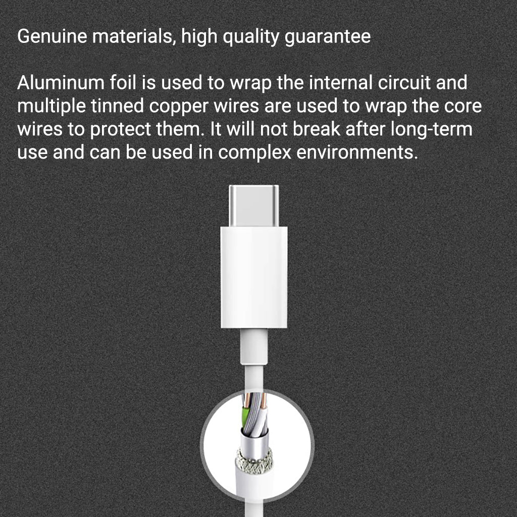 O2W SELECTION CUKTECH AL701 USB-A to Type C Fast Charging Cable 1m