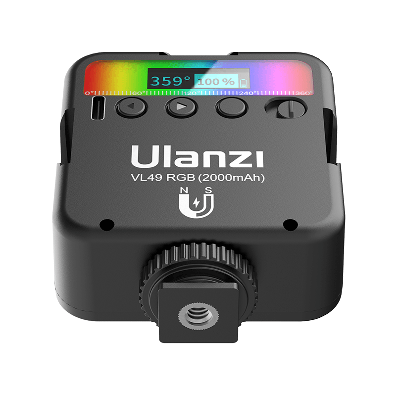 Ulanzi VL49 RGB LED Video Light, Black