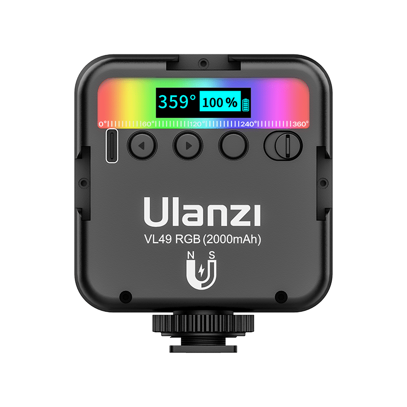 Ulanzi VL49 RGB LED Video Light, Black