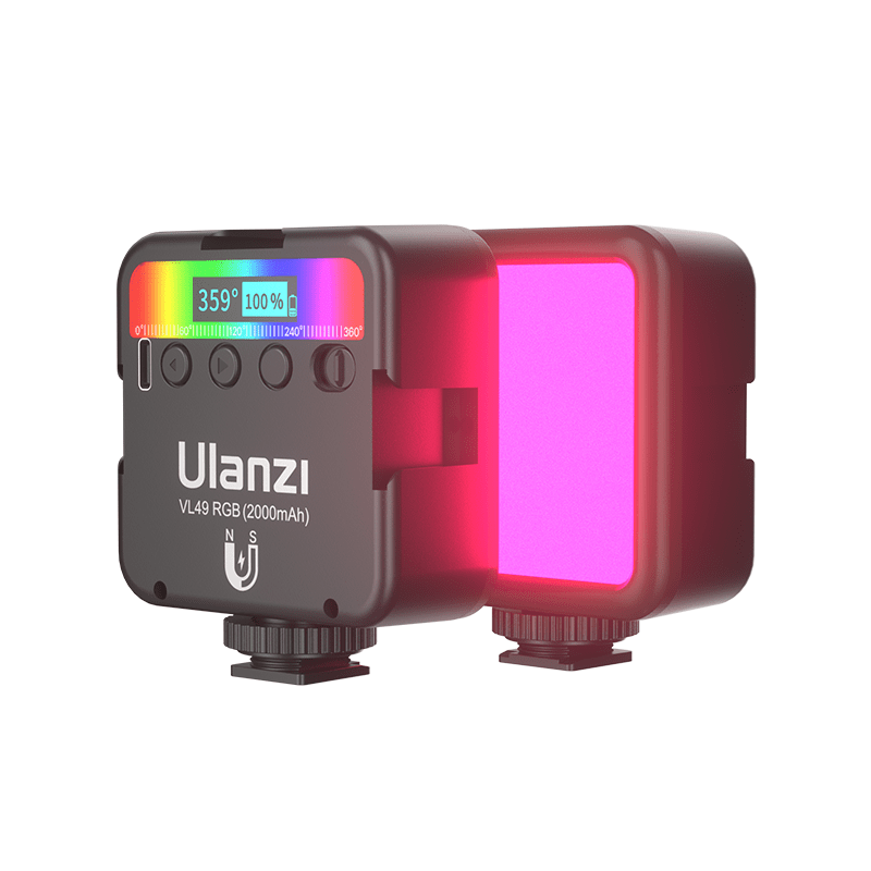 Ulanzi VL49 RGB LED Video Light, Black