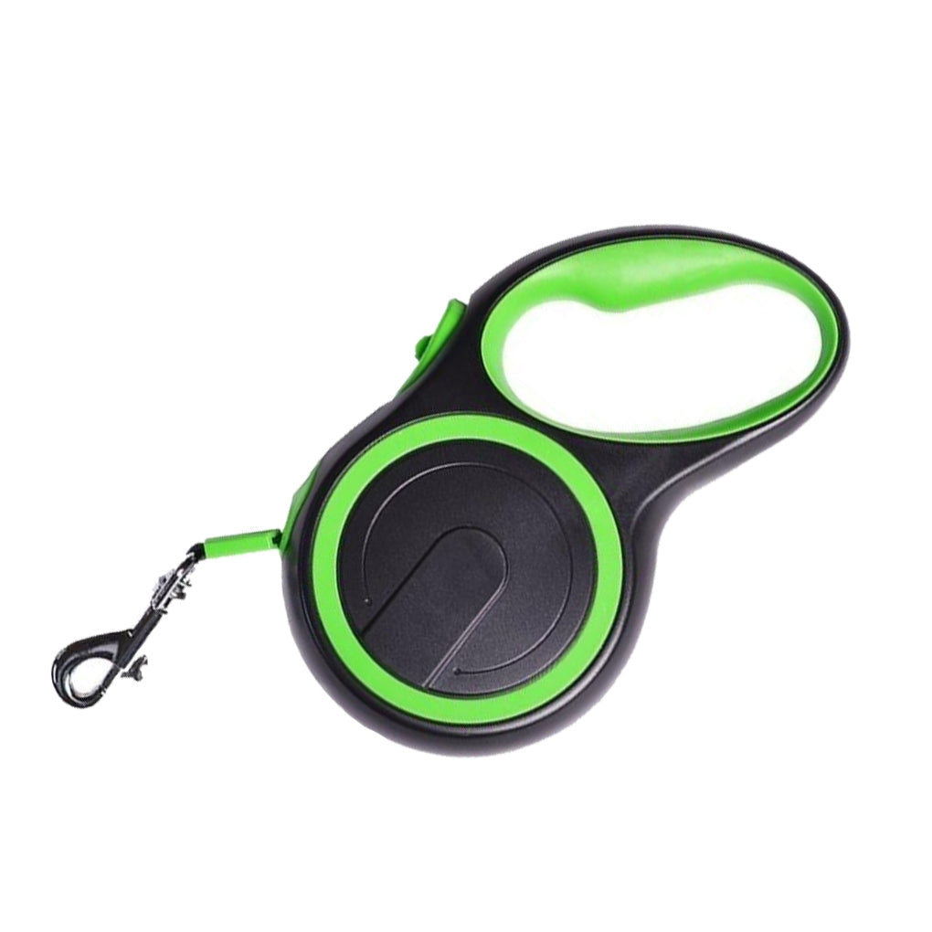 Automatic Telescopic Tractor Retractable Pet Walking Lead Leash 3M & 5M Pet Leashes ONE2WORLD Green 3M 