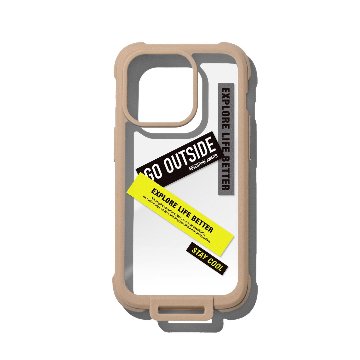 Bitplay Wander Case with Sticker Pack for iPhone 14 Series Sand iPhone 14
