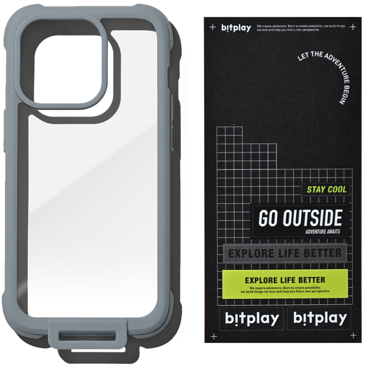 Bitplay Wander Case with Sticker Pack for iPhone 14 Series Mobile Phone Cases Bitplay Blue Grey iPhone 14 6.1" 