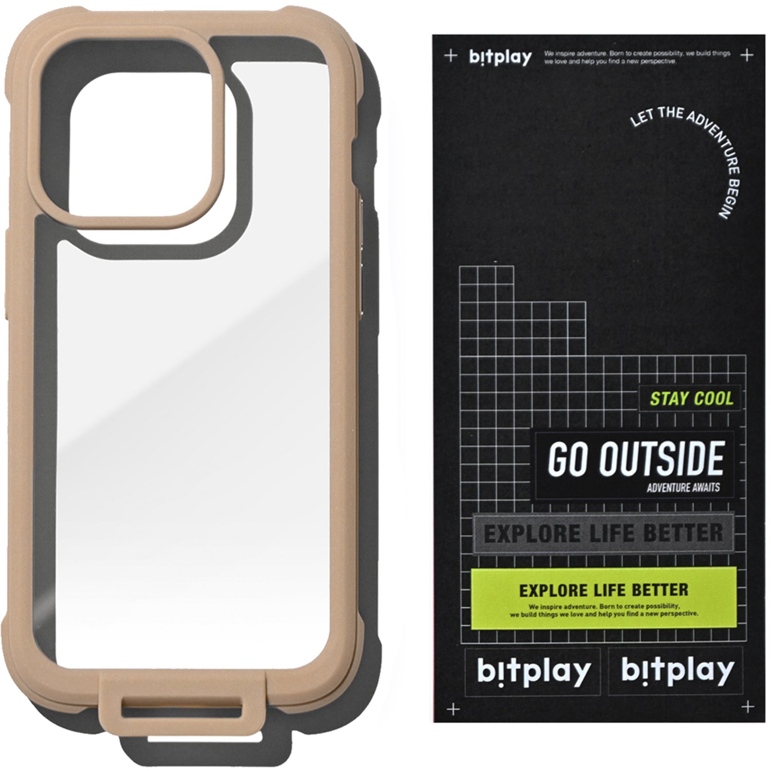 Bitplay Wander Case with Sticker Pack for iPhone 14 Series Mobile Phone Cases Bitplay Sand iPhone 14 6.1" 