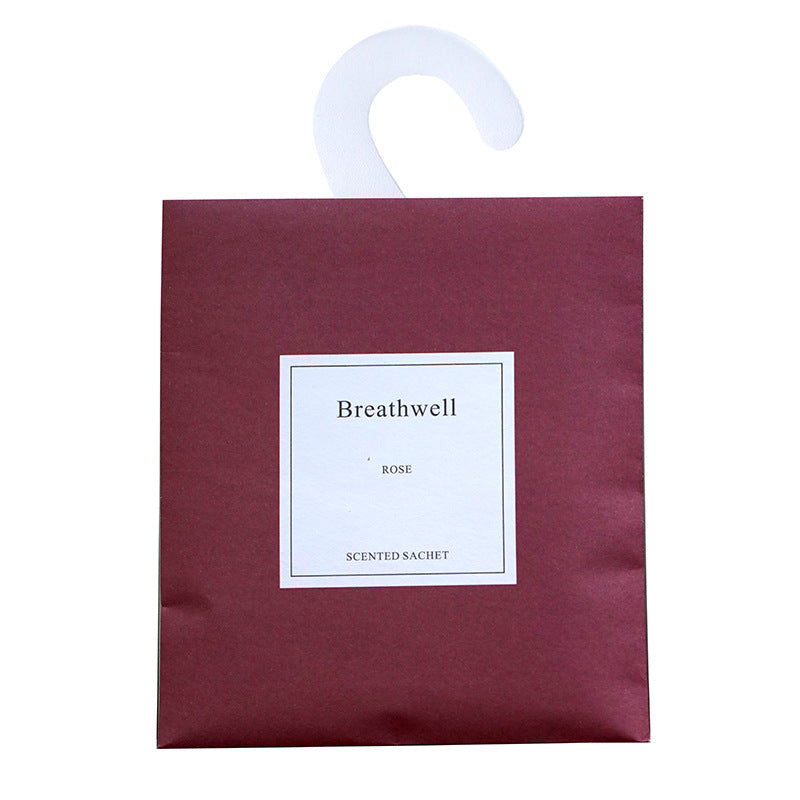 Breathwell Hanging Wardrobe Fragrance Bag Insect-Proof Closet Deodorant Freshener Car Scent Bag Sachet Scent Bag Breathwell Rose 