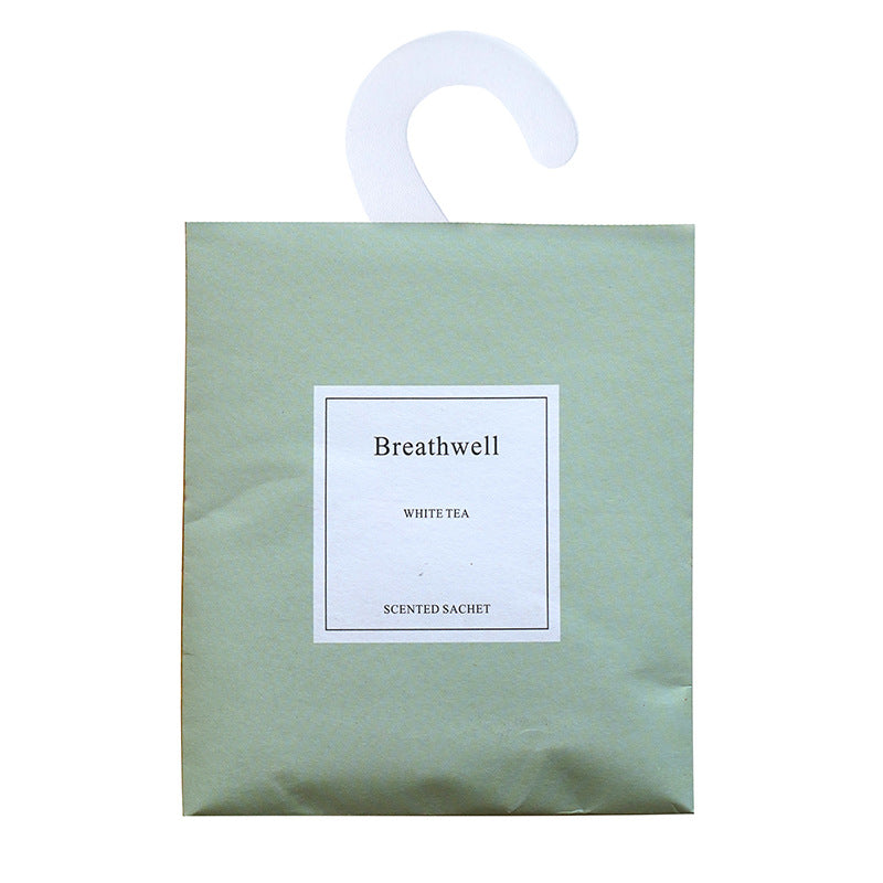 Breathwell Hanging Wardrobe Fragrance Bag Insect-Proof Closet Deodorant Freshener Car Scent Bag Sachet Scent Bag Breathwell White Tea 