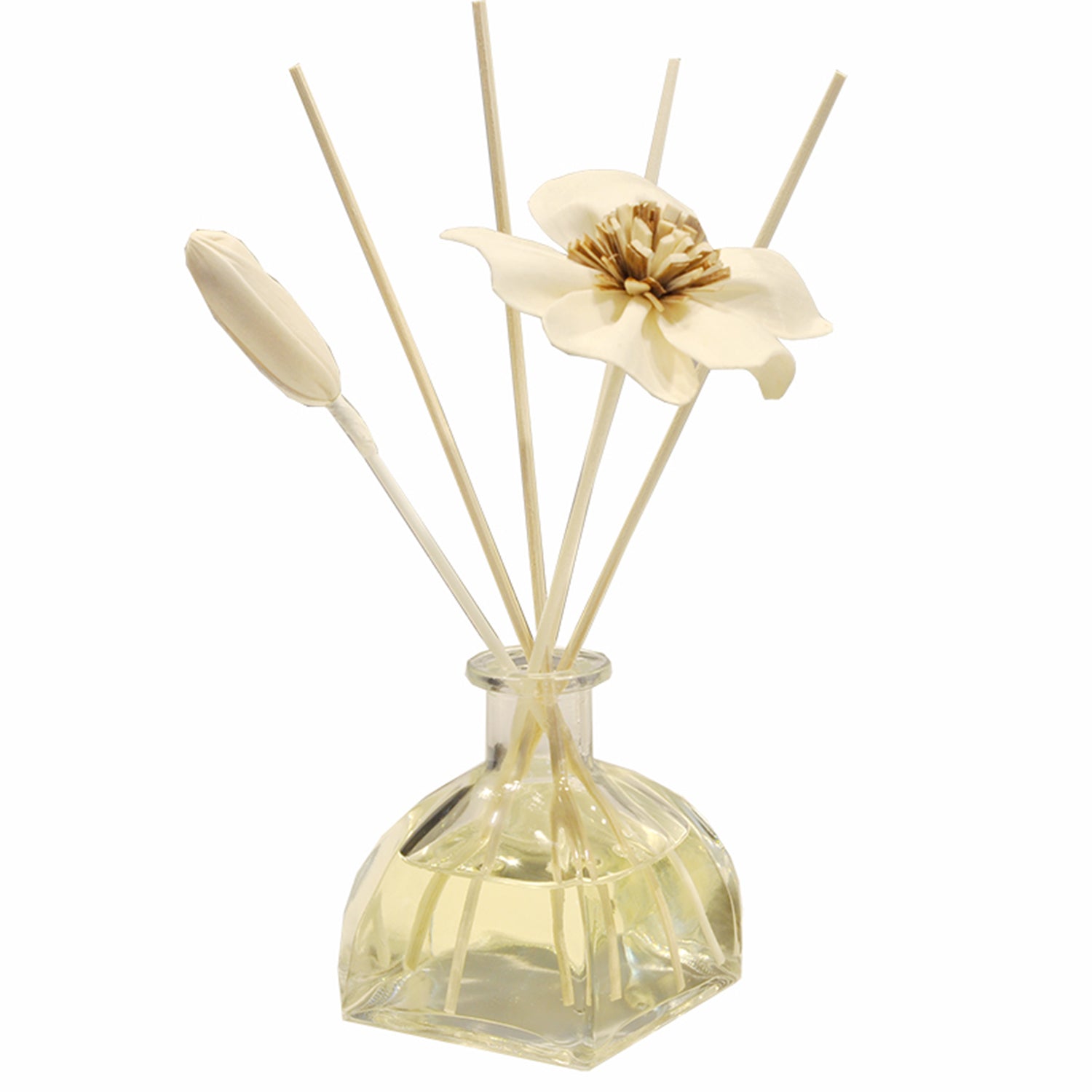 Breathwell Reed Diffuser 150ML Premium Essential Oil Aromatherapy Mongolia Yurt Bottle with Reed Stick and Sola Flower Reed Diffuser Breathwell Black Opium 