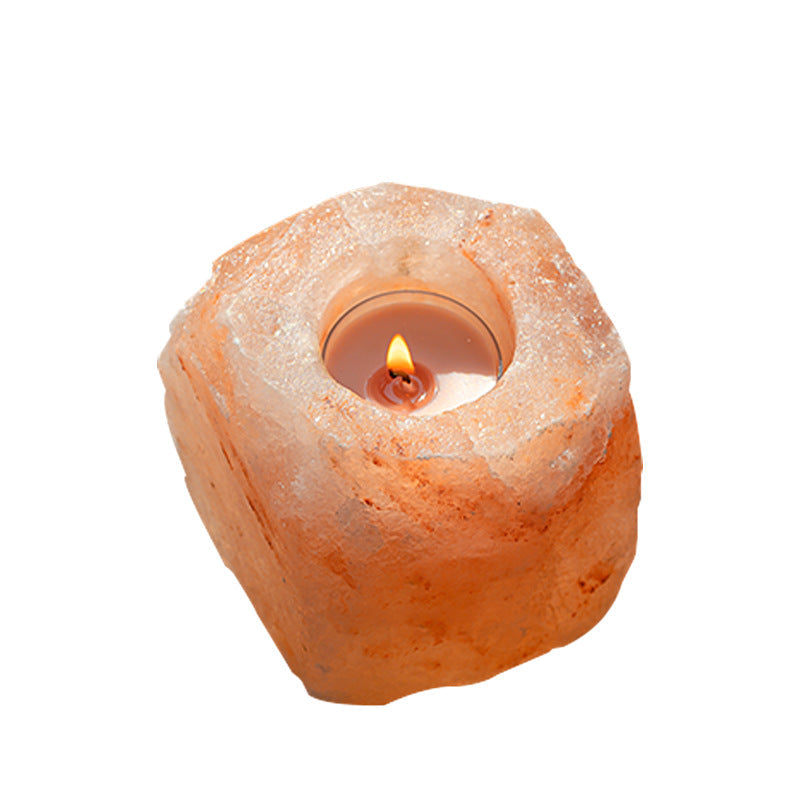 CITTA Himalayan Rock Candle Holder with 4 15G Scented Candle Candle Holders CITTA 