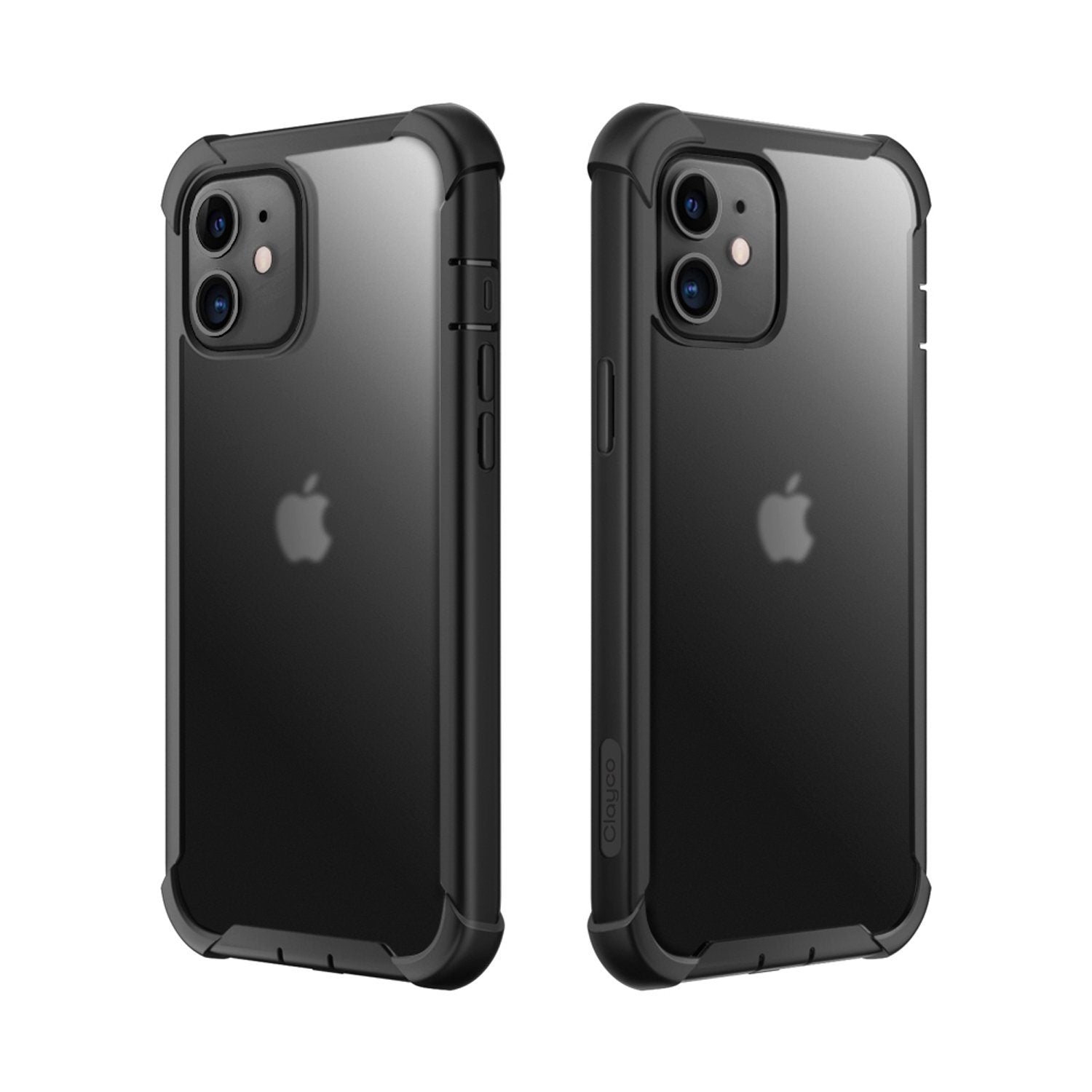 Clayco Forza Series Case for iPhone 12/12 Pro 6.1"(2020) with Built-in Screen Protector, Black Default Clayco 