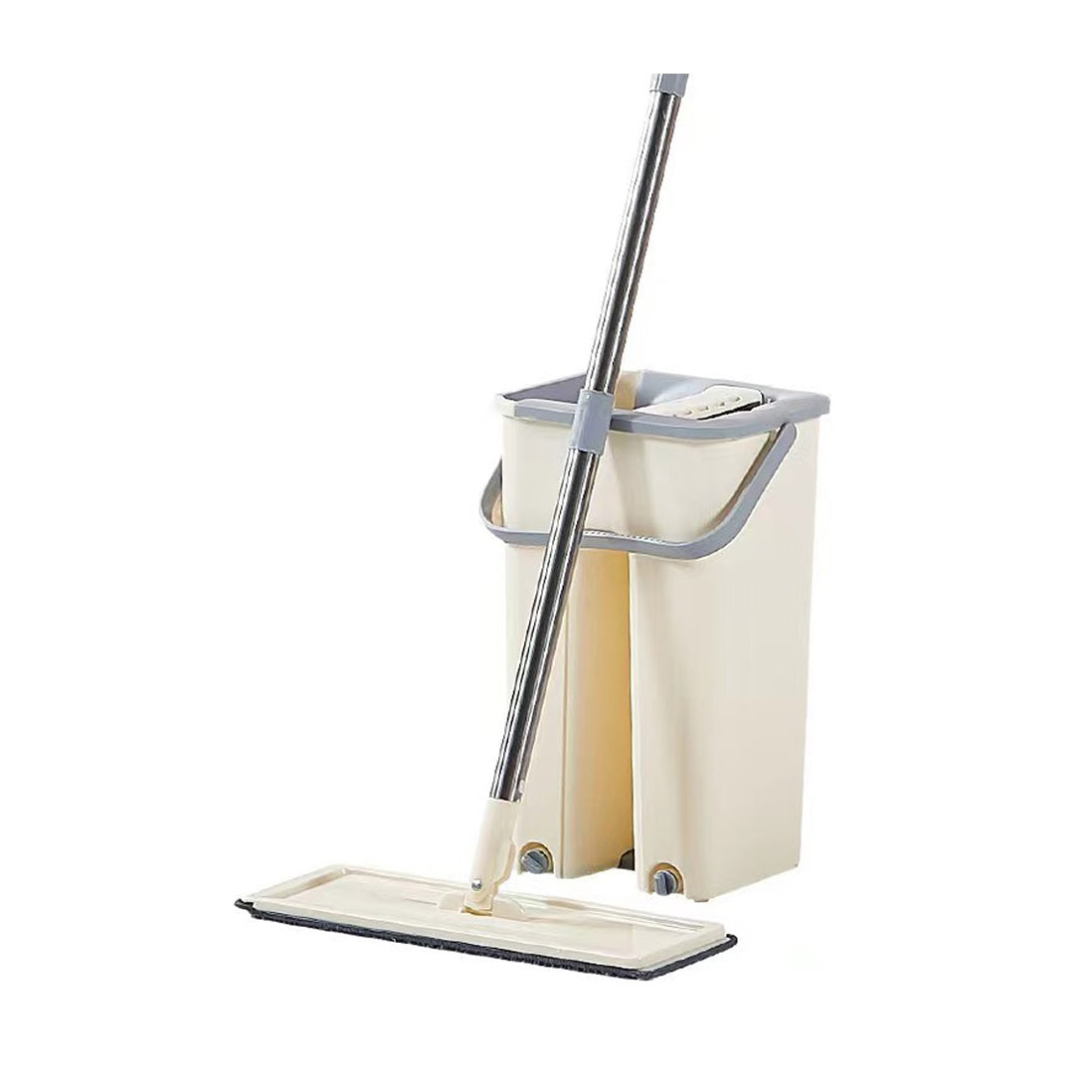 Easy Wash Squeeze Dry Flat Mop With Bucket Set Mops ONE2WORLD Square 