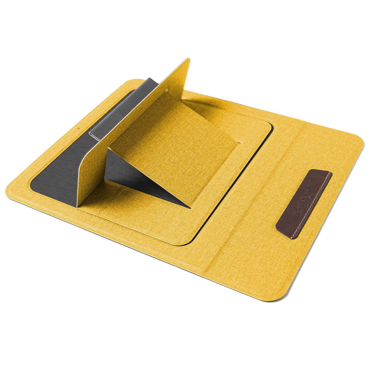 Ergomi Meta Pro Portable & Foldable Laptop Stand Paper-Thin Higher Angle for Laptop Tablet Mouse Pad Default Ergomi Sands Yellow 