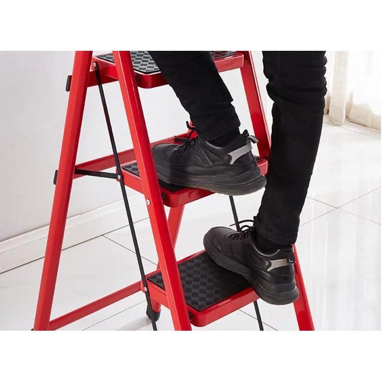 Foldable 5 Step Large Board Ladder with D Handle Default OEM 