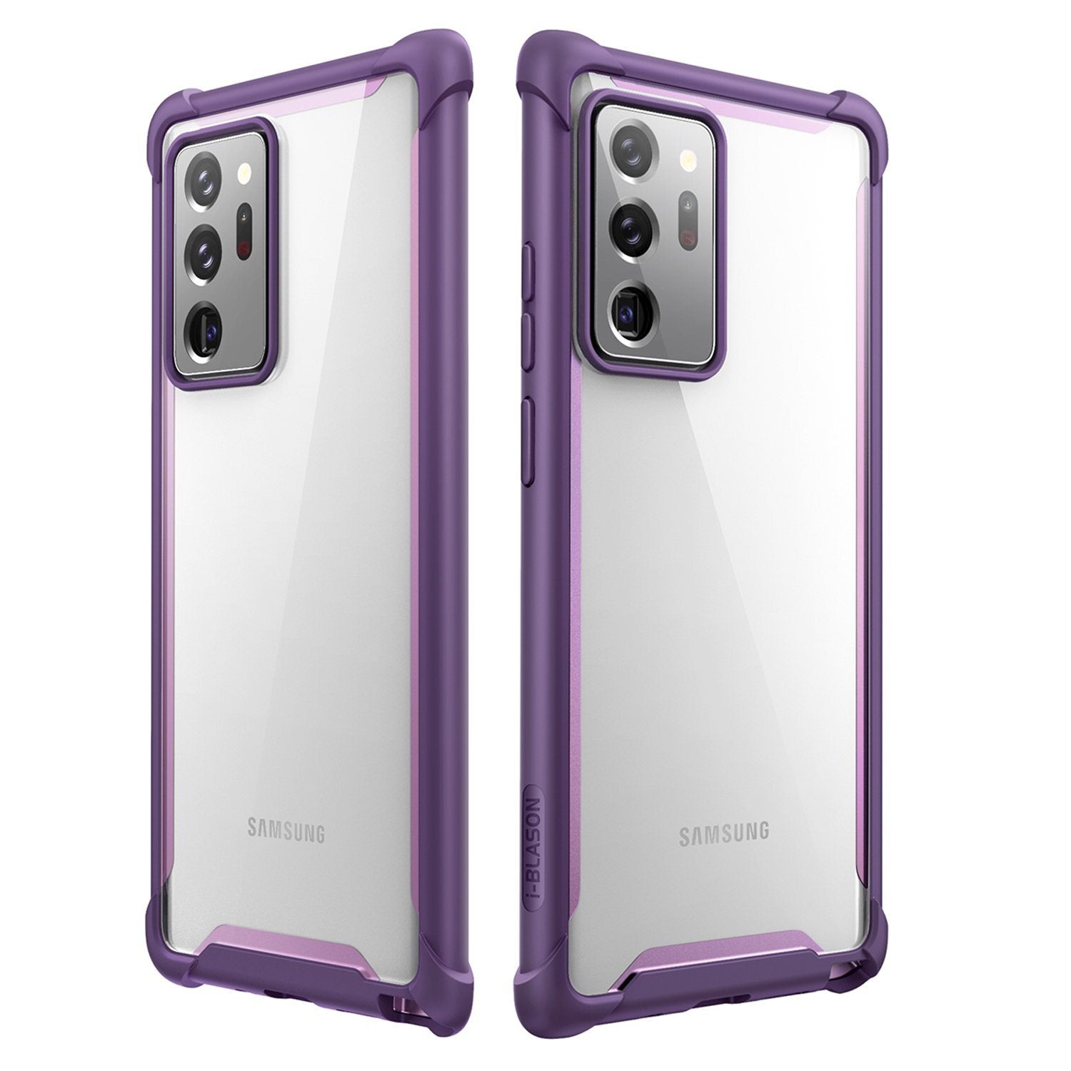 i-Blason Ares Series Clear Case for Samsung Galaxy Note 20 Ultra(Without Screen Protector), Purple Default i-Blason 