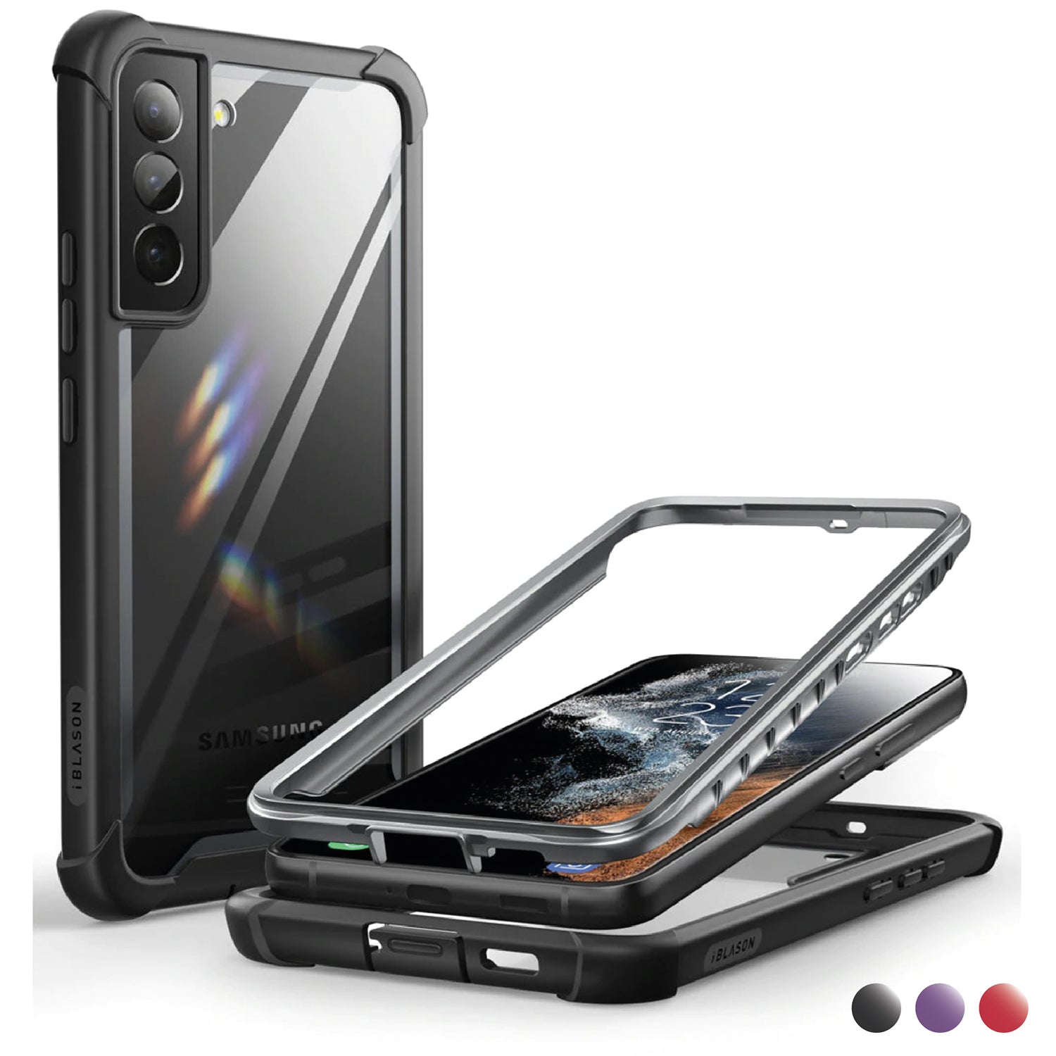 i-Blason Ares Series Rugged Clear Bumper Case for Samsung Galaxy S22 Plus 5G(Without Screen Protector) Default i-Blason 