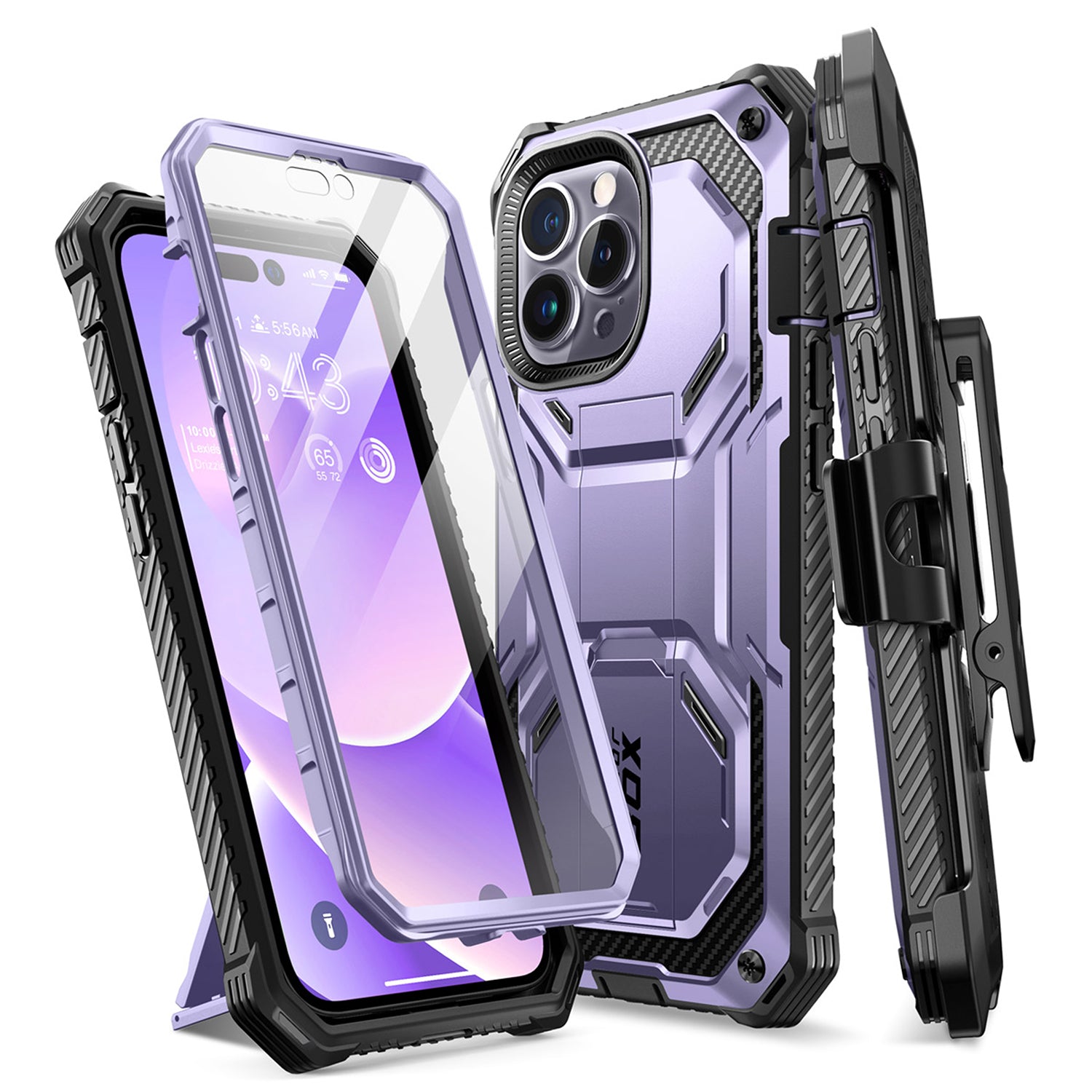 i-Blason Armorbox for iPhone 14 Series (With Built-in Screen Protector) Mobile Phone Cases i-blason Violet iPhone 14 Pro 6.1" 