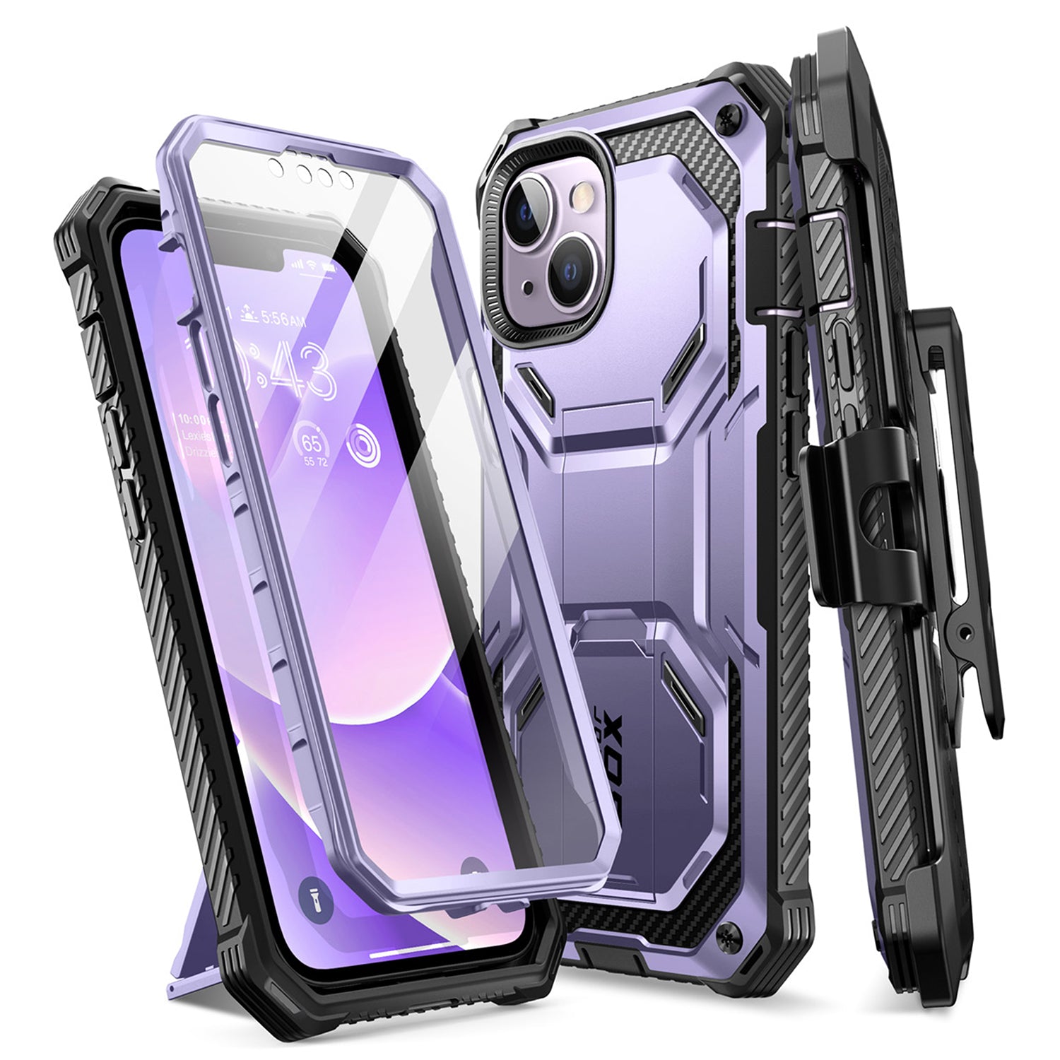 i-Blason Armorbox for iPhone 14 Series (With Built-in Screen Protector) Mobile Phone Cases i-blason Violet iPhone 14/iPhone 13 6.1" 
