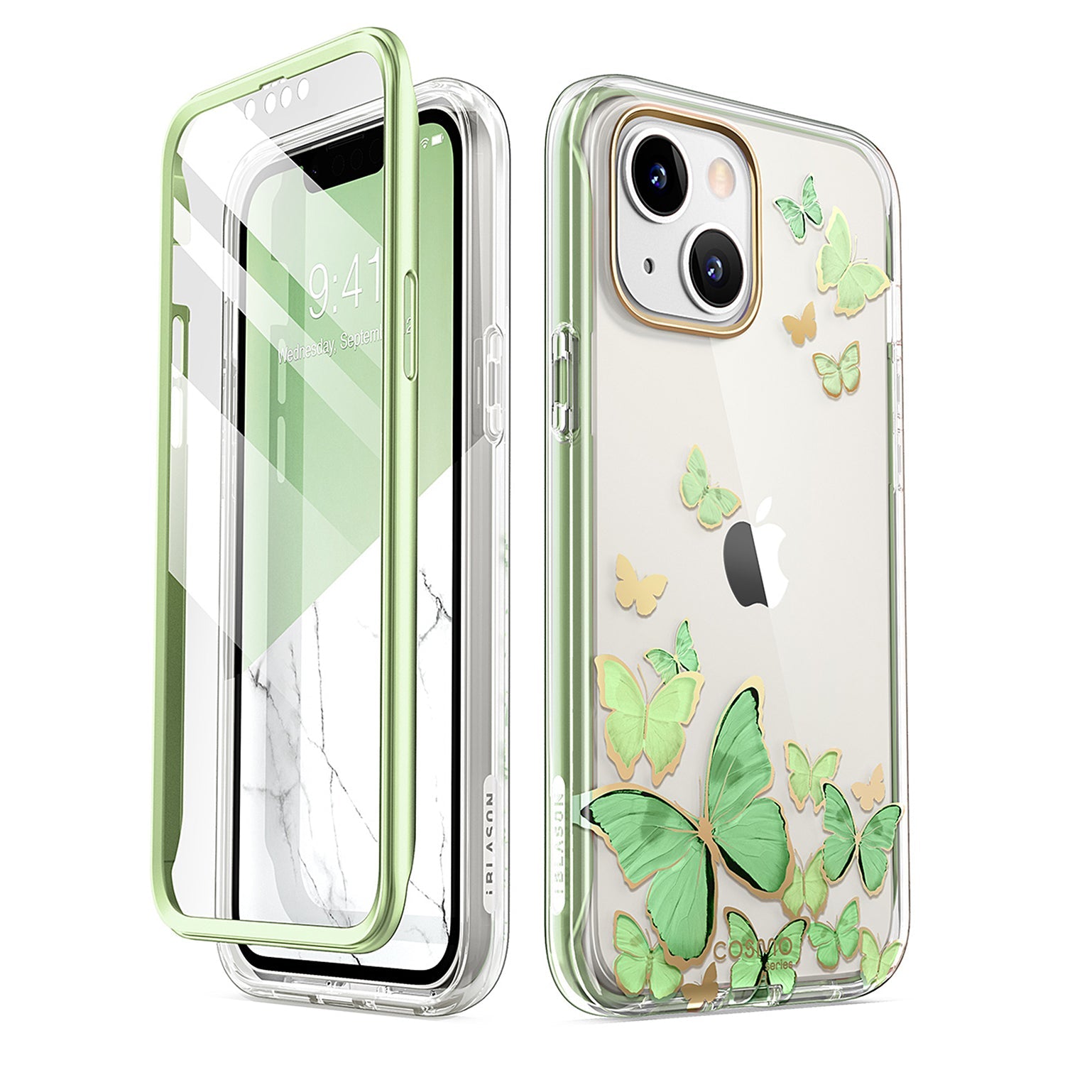 i-Blason Cosmo Case for iPhone 14 Series (With Built-in Screen Protector) Mobile Phone Cases i-Blason Mintfly iPhone 14 Max 6.7" 