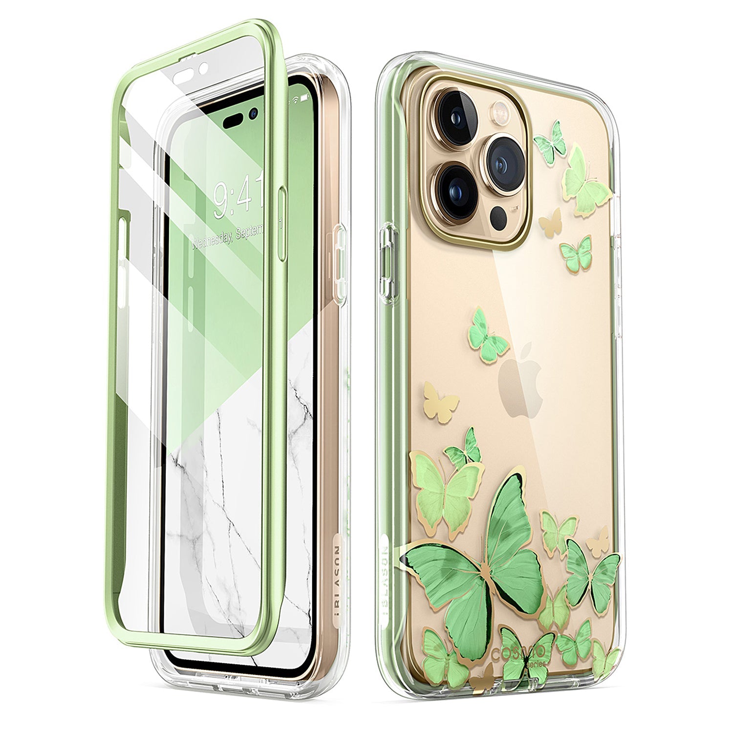 i-Blason Cosmo Case for iPhone 14 Series (With Built-in Screen Protector) Mobile Phone Cases i-Blason Mintfly iPhone 14 Pro Max 6.7" 