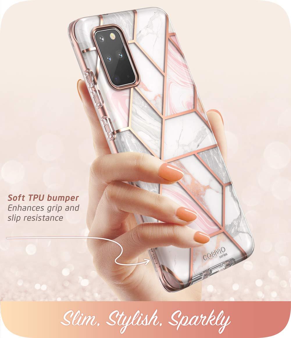 i-Blason Cosmo Series Case for Samsung Galaxy S20+(without built-in Screen Protector), Marble Samsung Case i-Blason 