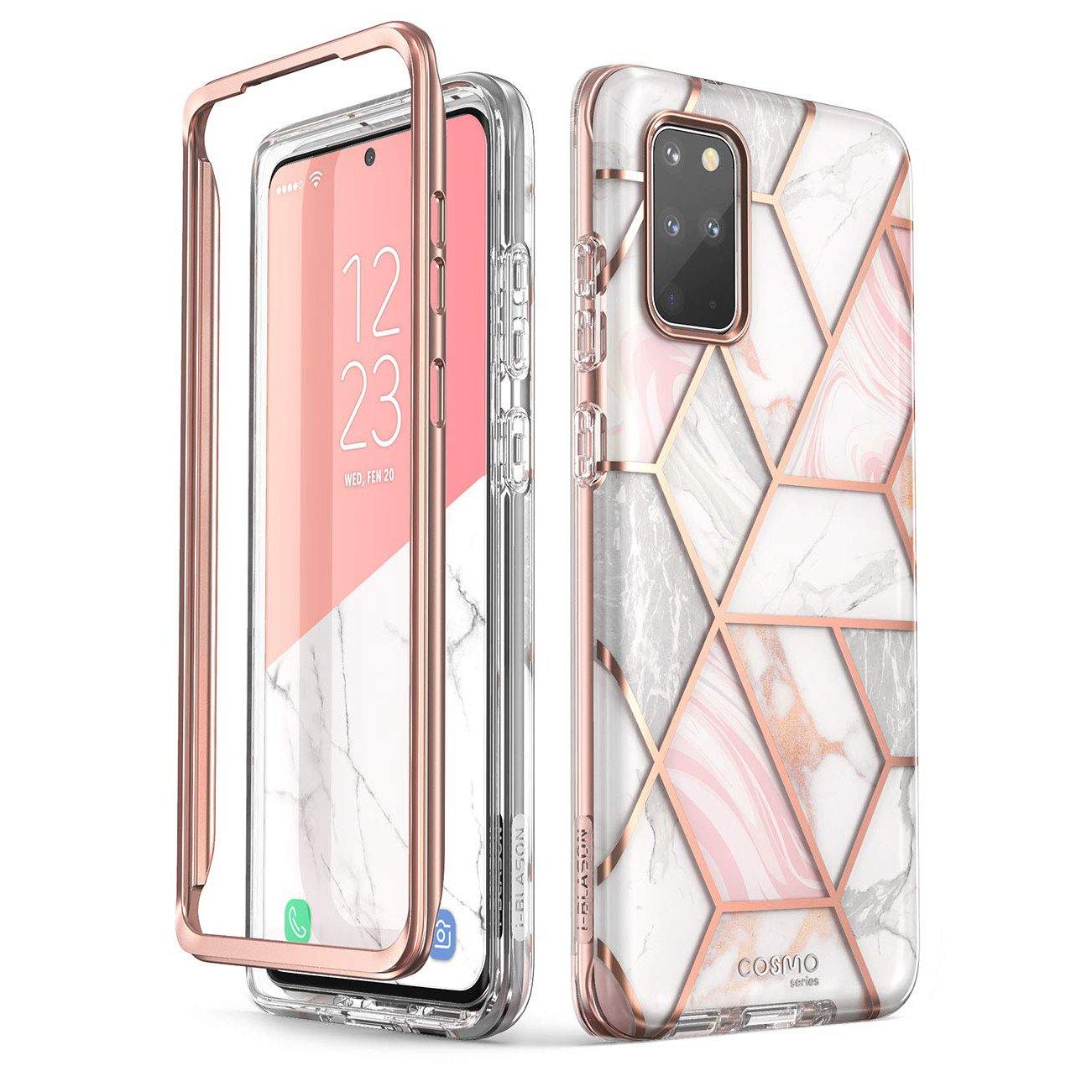 i-Blason Cosmo Series Case for Samsung Galaxy S20+(without built-in Screen Protector), Marble Samsung Case i-Blason Marble 