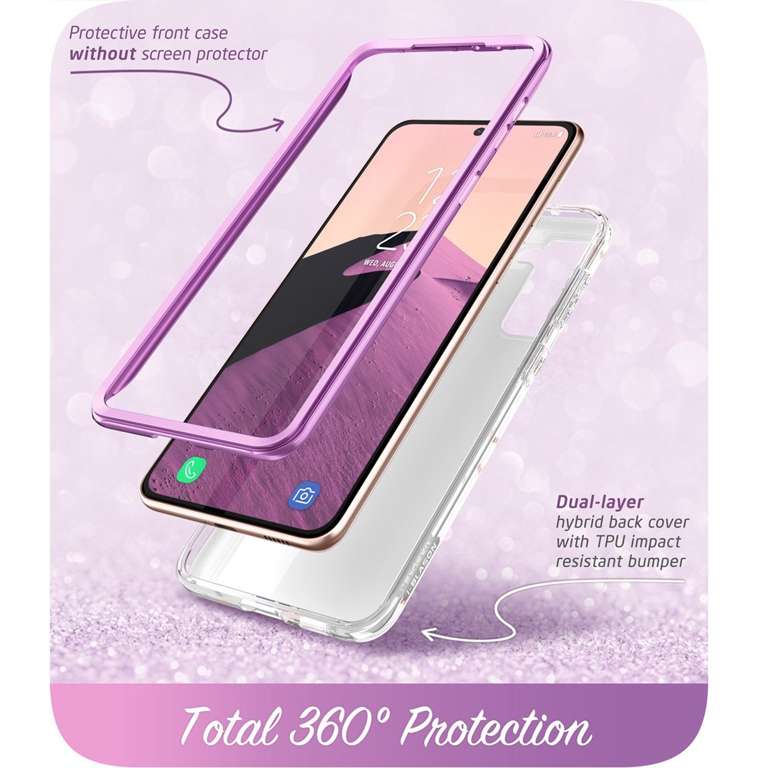 i-Blason Cosmo Series Case for Samsung Galaxy S21(Without Screen Protector), Ameth S21 i-Blason 