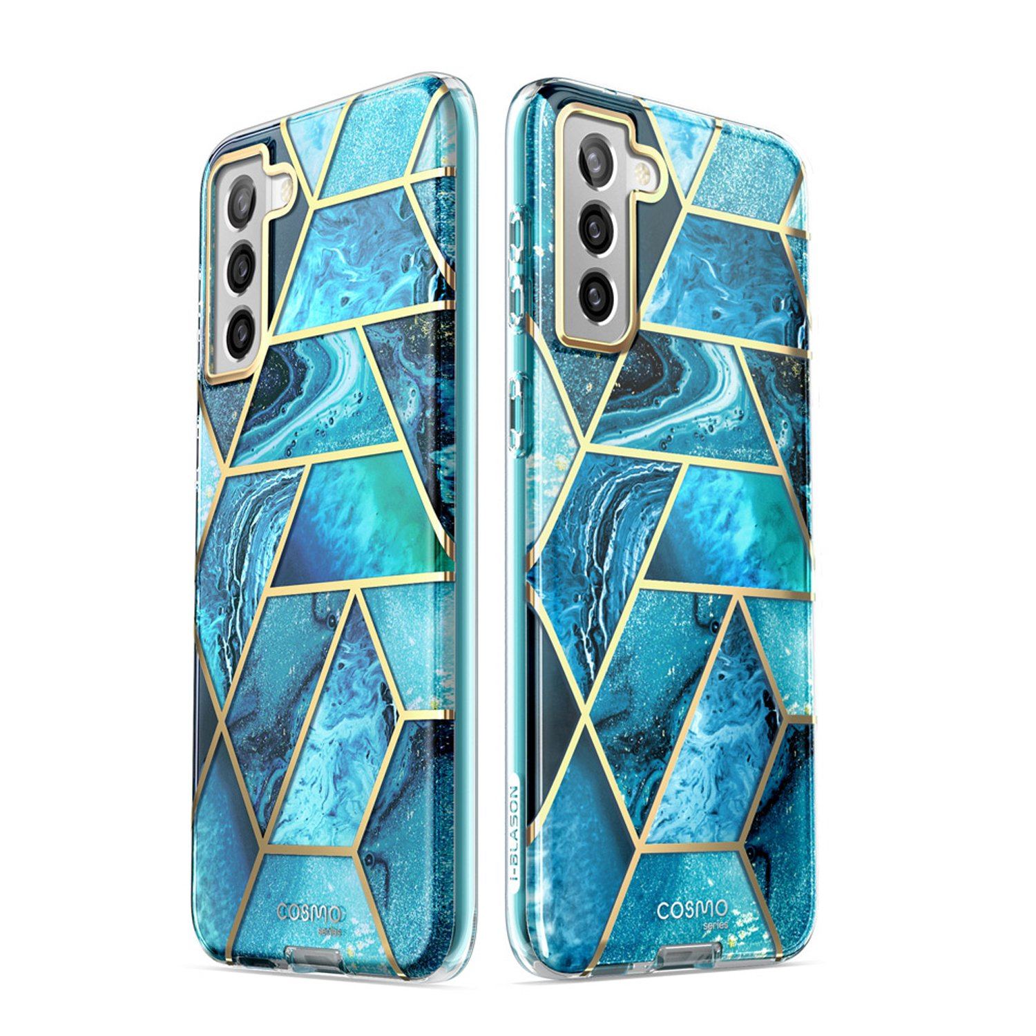 i-Blason Cosmo Series Case for Samsung Galaxy S21(Without Screen Protector), Ocean S21 i-Blason 