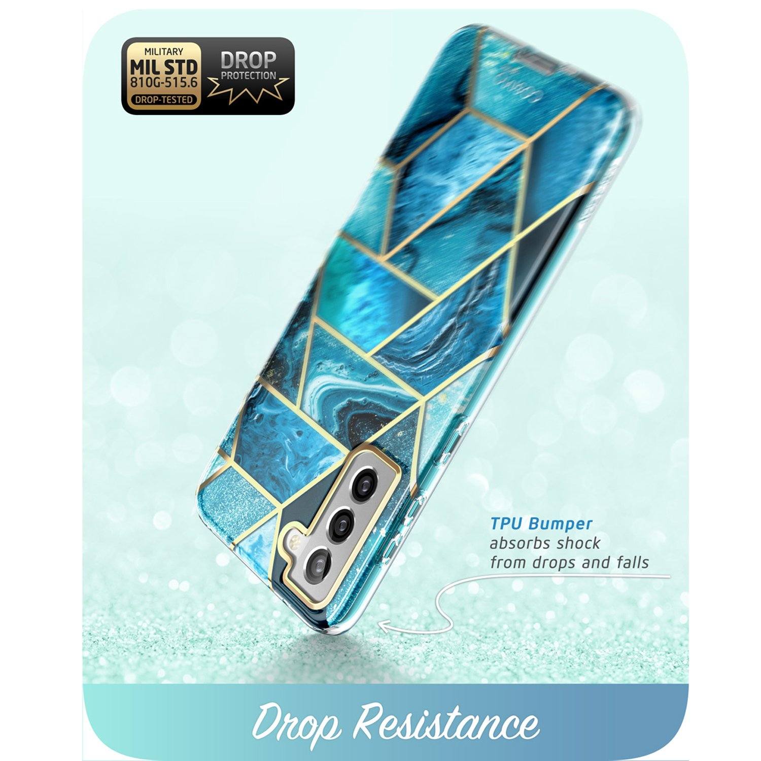 i-Blason Cosmo Series Case for Samsung Galaxy S21+(Without Screen Protector), Ocean S21 i-Blason 