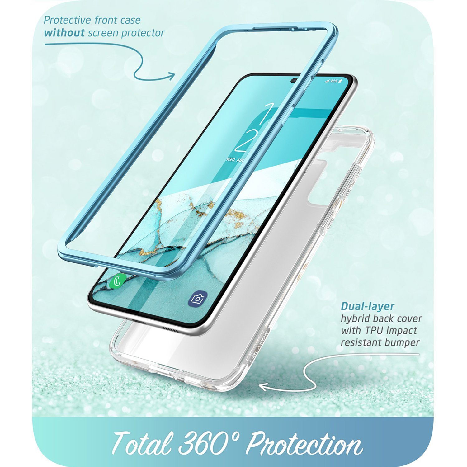 i-Blason Cosmo Series Case for Samsung Galaxy S21+(Without Screen Protector), Ocean S21 i-Blason 