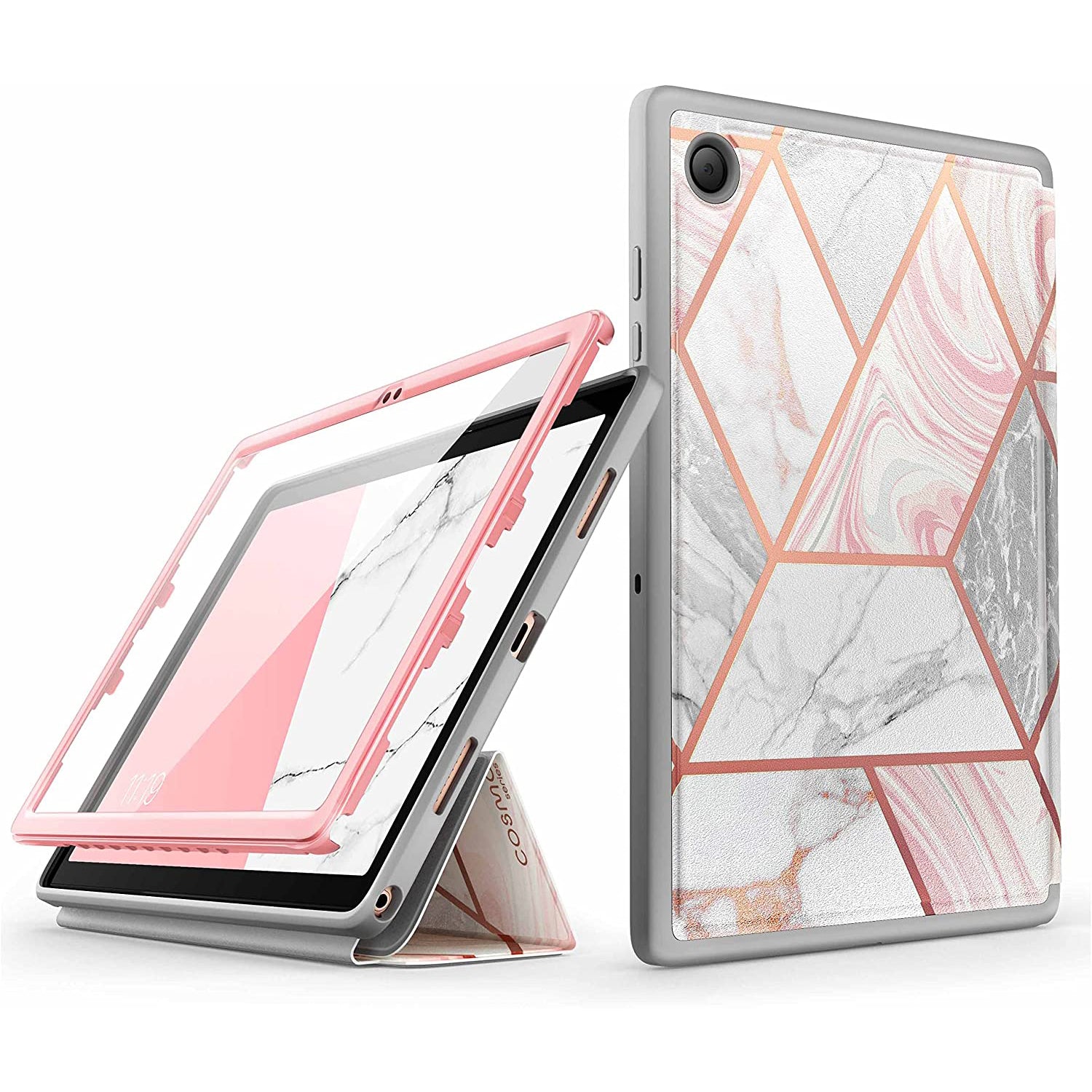 i-Blason Cosmo Series Slim Full-Body Stylish Protective Case with Pencil Holder for Samsung Galaxy Tab A8 10.5" (2022 Release) Default i-Blason Marble 