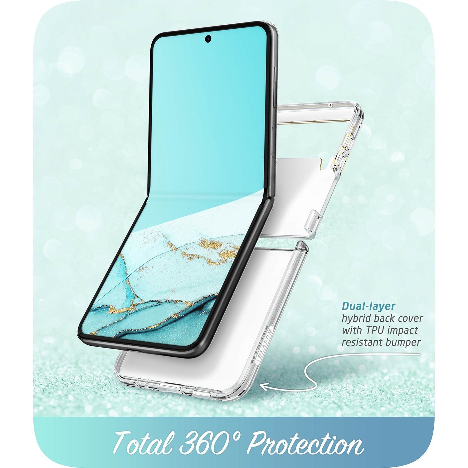 i-Blason Cosmo Series Slim Stylish Protective Bumper Case for Samsung Galaxy Z Flip3 5G (2021)(Without Screen Protector) Default i-Blason 