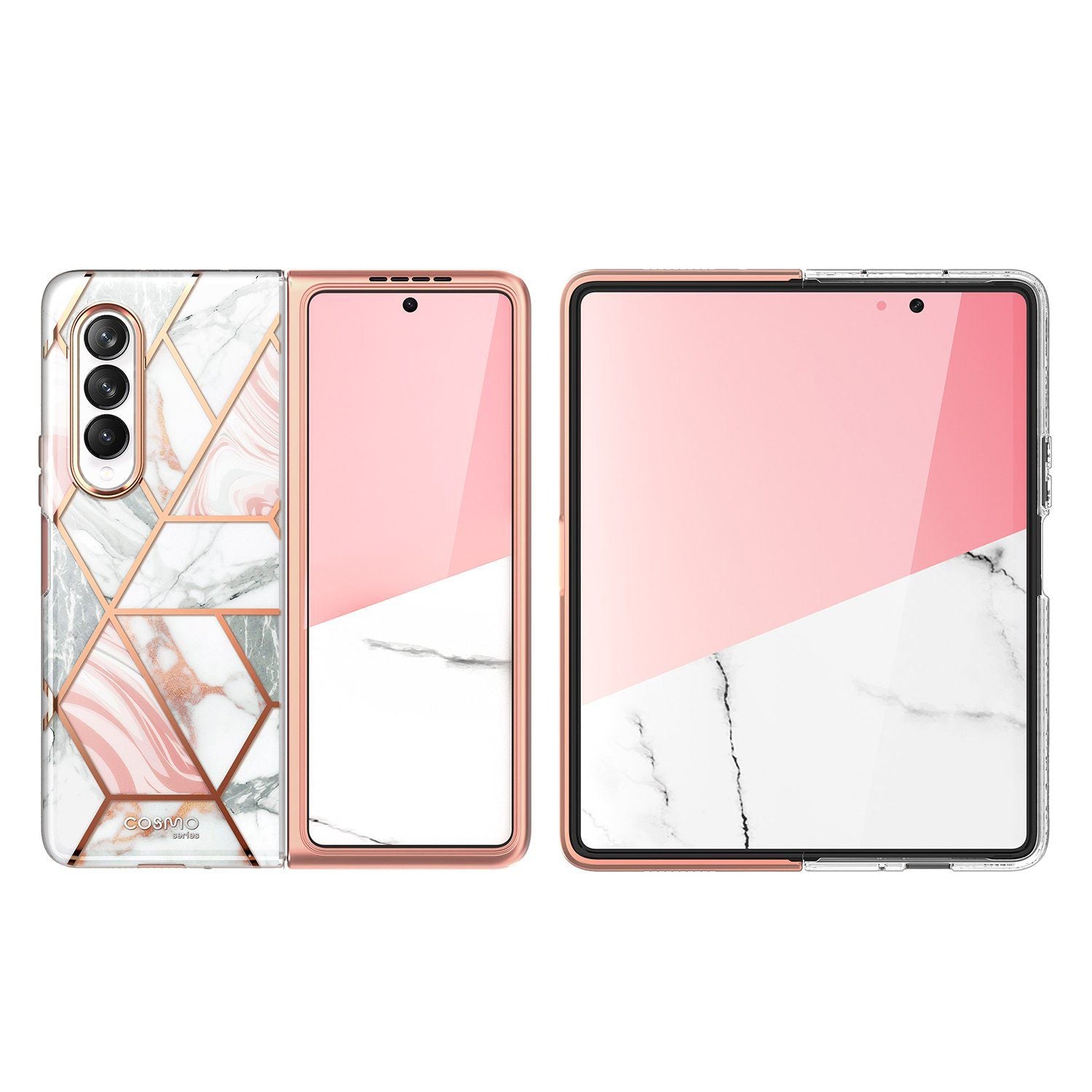i-Blason Cosmo Series Slim Stylish Protective Bumper Case for Samsung Galaxy Z Fold3 5G (2021)(Without Screen Protector) Default i-Blason 