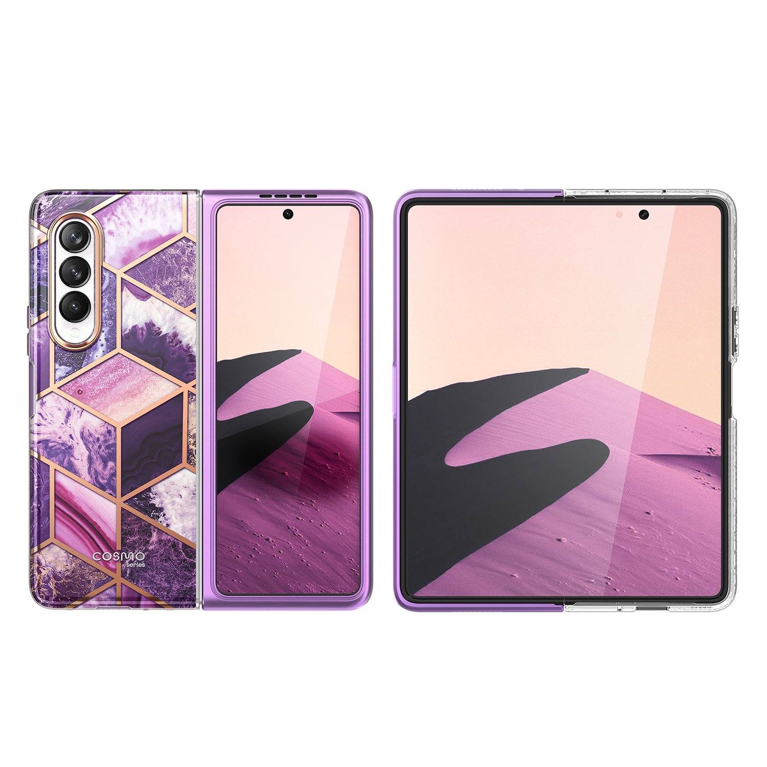 i-Blason Cosmo Series Slim Stylish Protective Bumper Case for Samsung Galaxy Z Fold3 5G (2021)(Without Screen Protector) Default i-Blason 